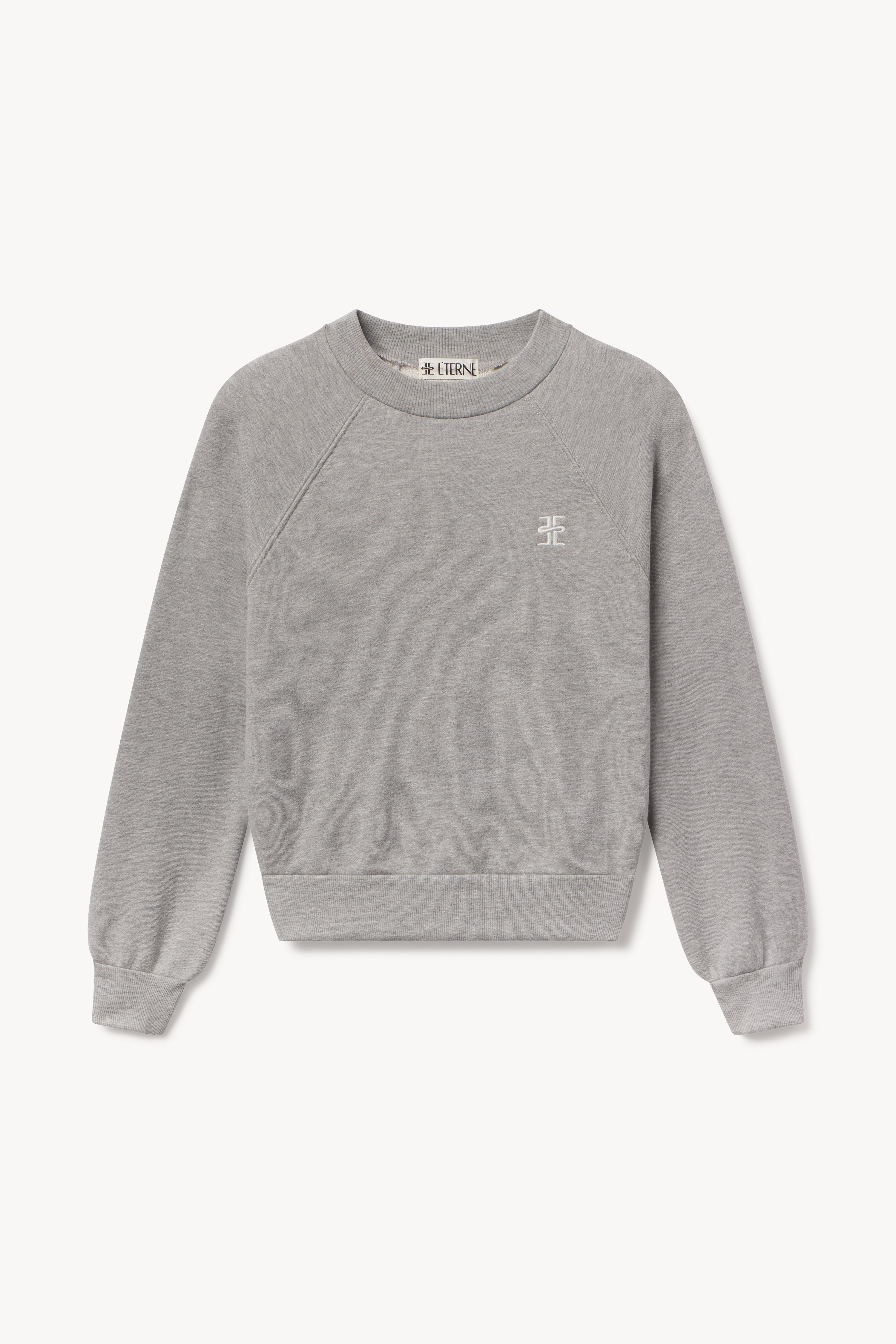 Shrunken Raglan Sweatshirt | French Terry | Heather Grey