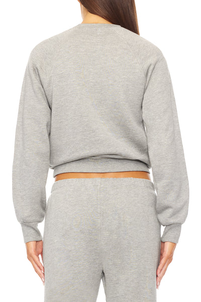 Shrunken Raglan Sweatshirt Heather Grey