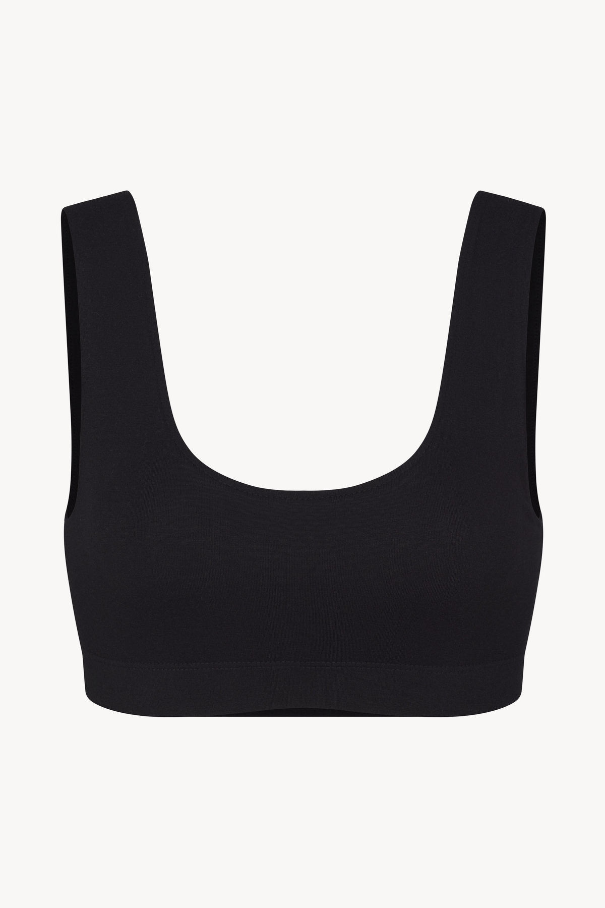 Soft Jersey Sports Bra Black