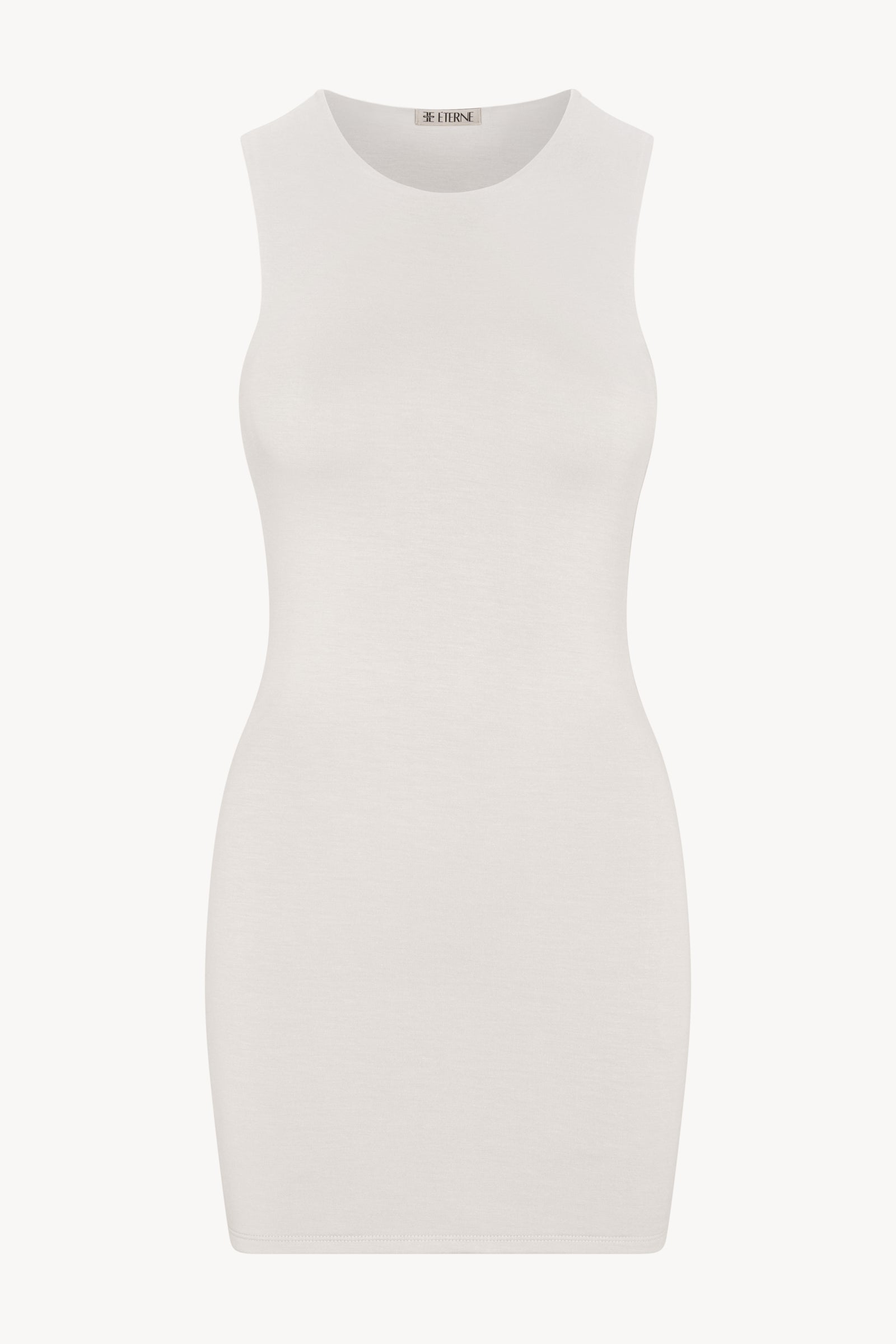 SLEEVELESS CREWNECK MINI DRESS - ÉTERNE