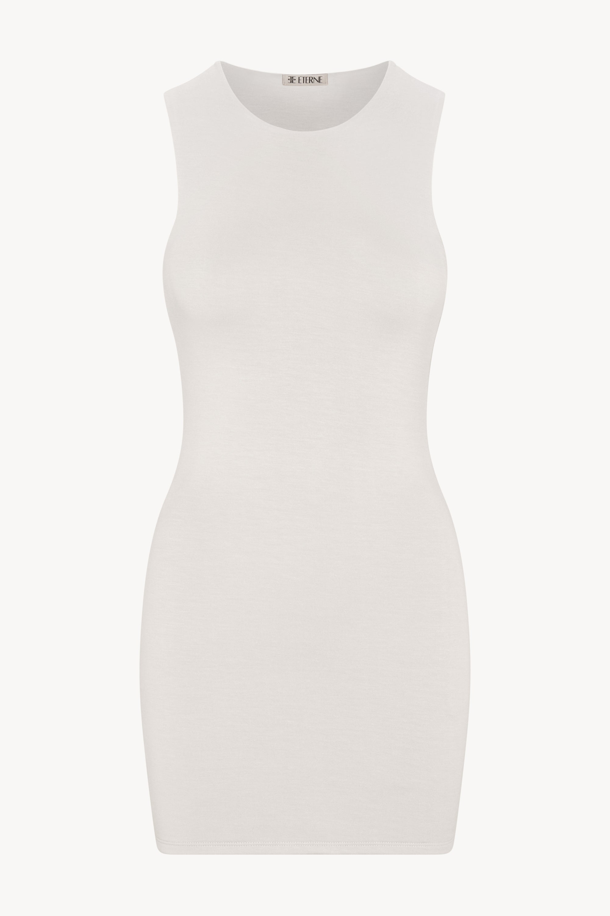 SLEEVELESS CREWNECK MINI DRESS - ÉTERNE