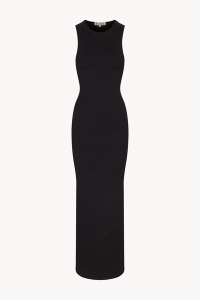 SLEEVELESS CREWNECK MAXI DRESS