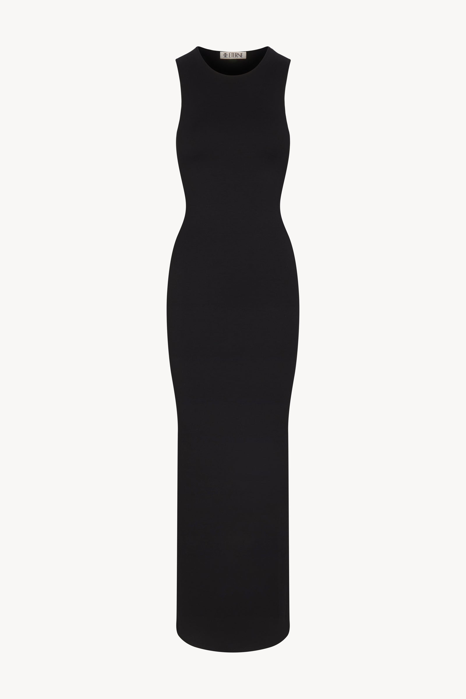 Eterne Sleeveless Crewneck Maxi Dress S Eterne Sleeveless Crewneck Maxi Dress S