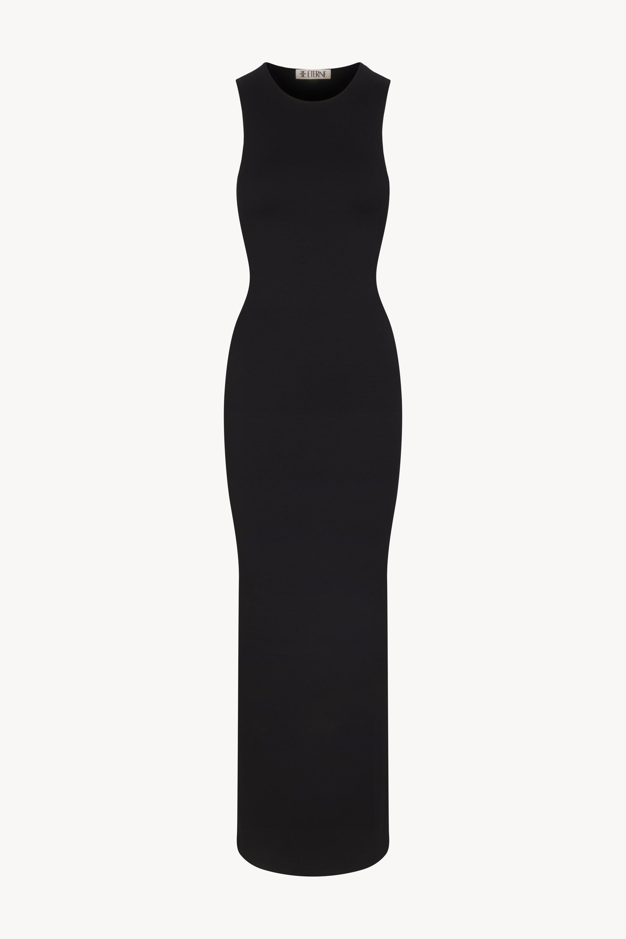Eterne Sleeveless Crewneck Maxi Dress S Eterne Sleeveless Crewneck Maxi Dress S