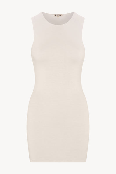 ÉTERNE SLEEVELESS CREWNECK MINI DRESS