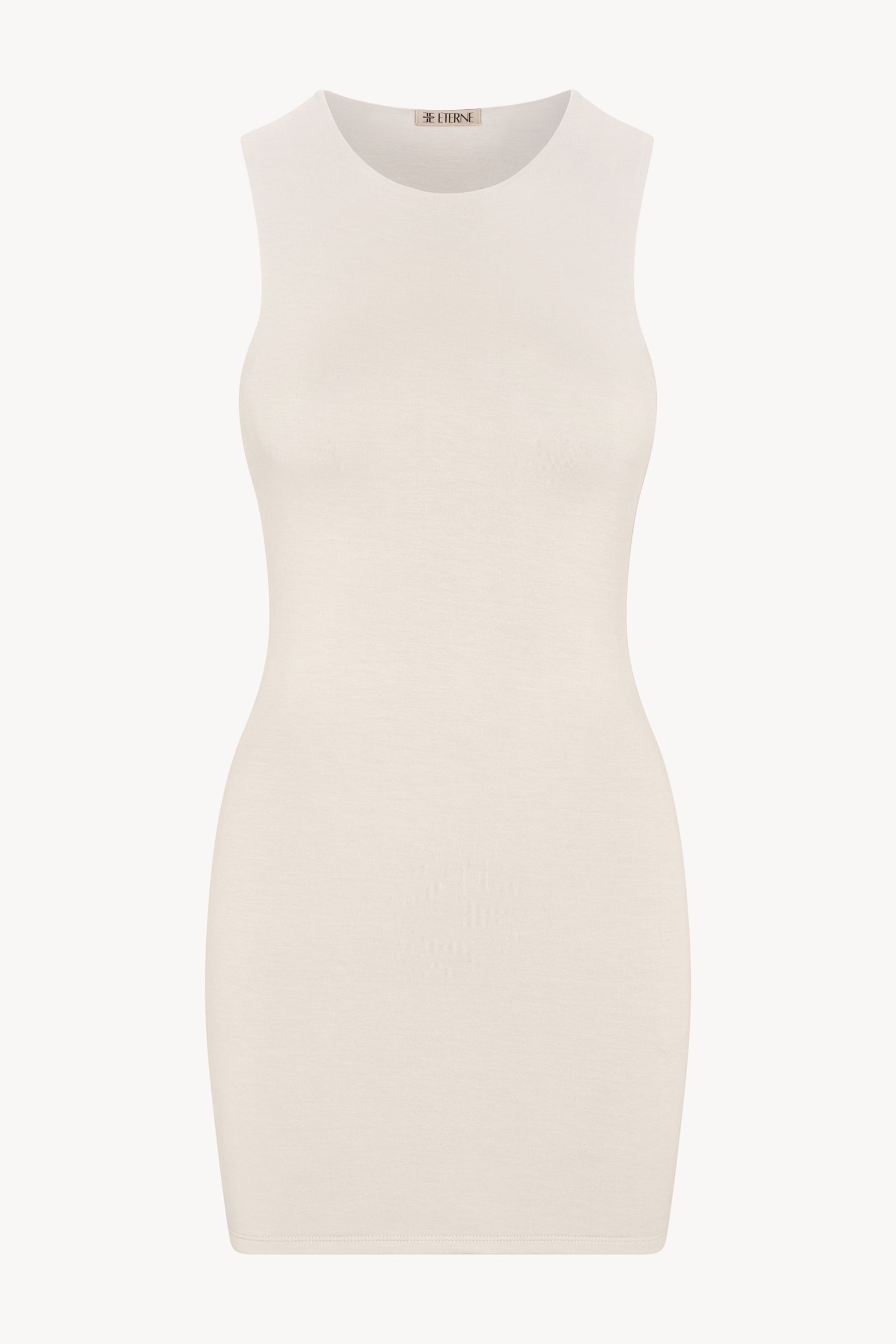 SLEEVELESS CREWNECK MINI DRESS - ÉTERNE