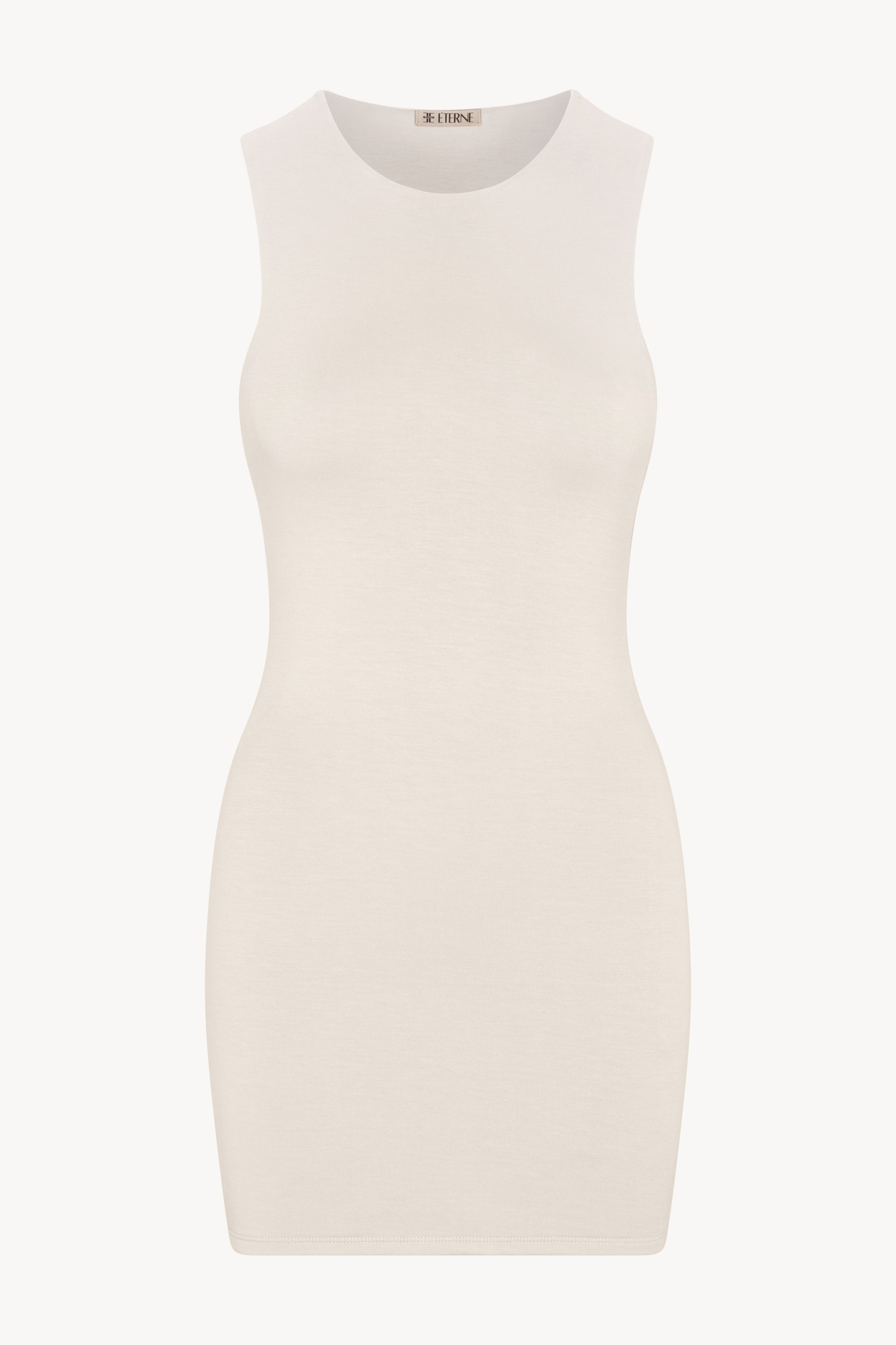 SLEEVELESS CREWNECK MINI DRESS - ÉTERNE