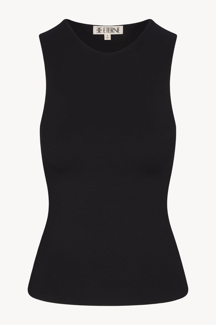 SLEEVELESS CREWNECK TOP