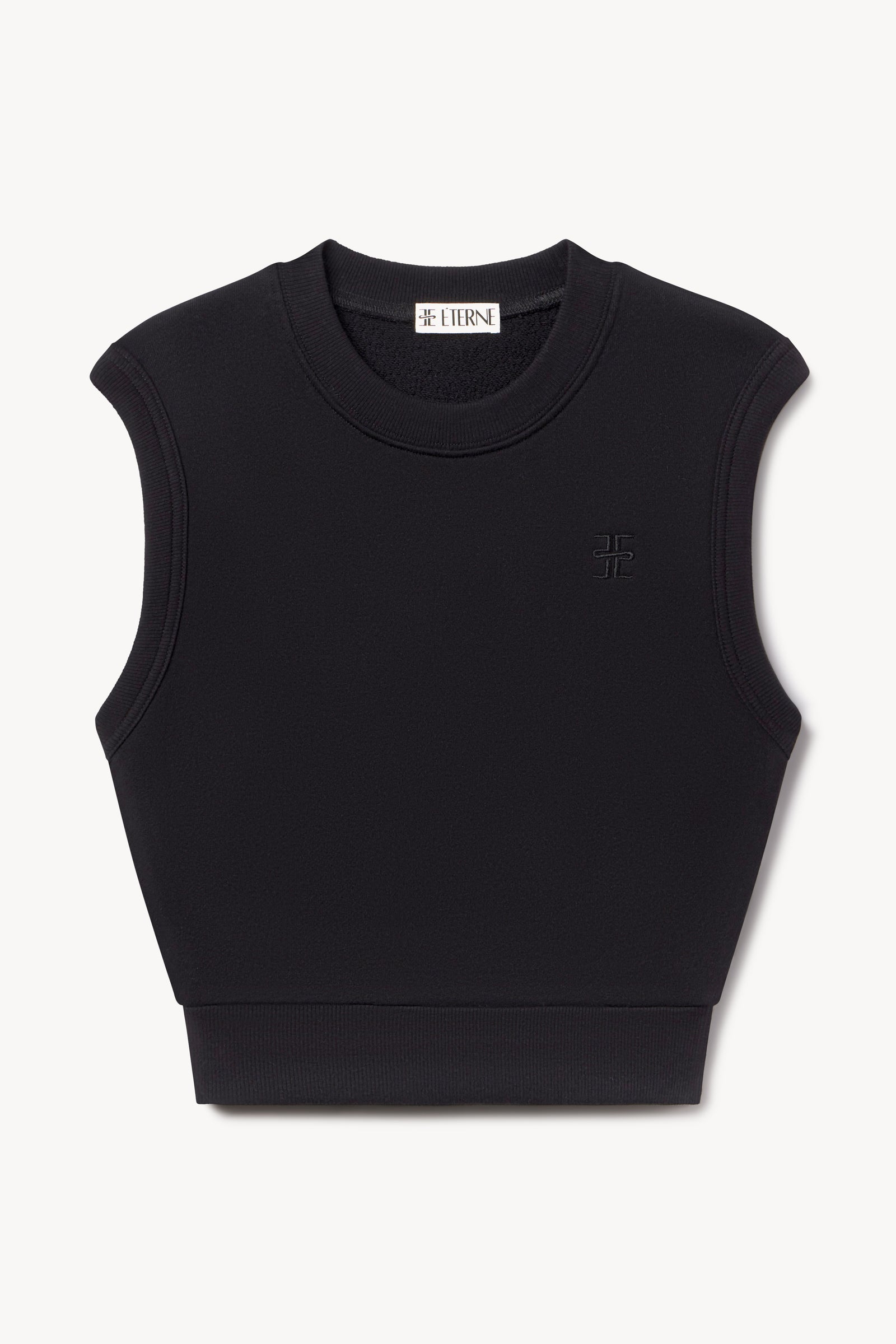 SLEEVELESS CREWNECK TOP - ÉTERNE