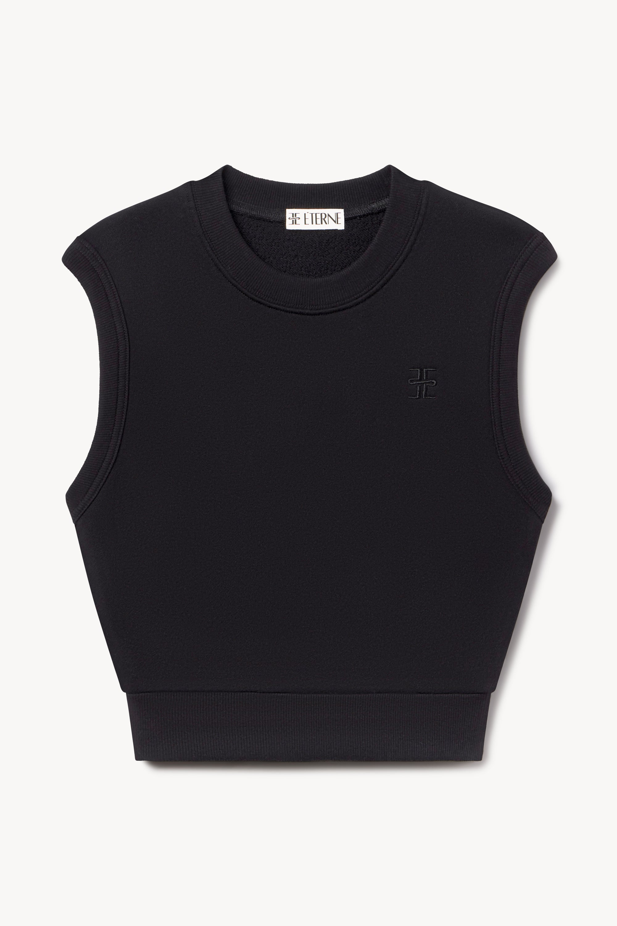 SLEEVELESS CREWNECK TOP - ÉTERNE