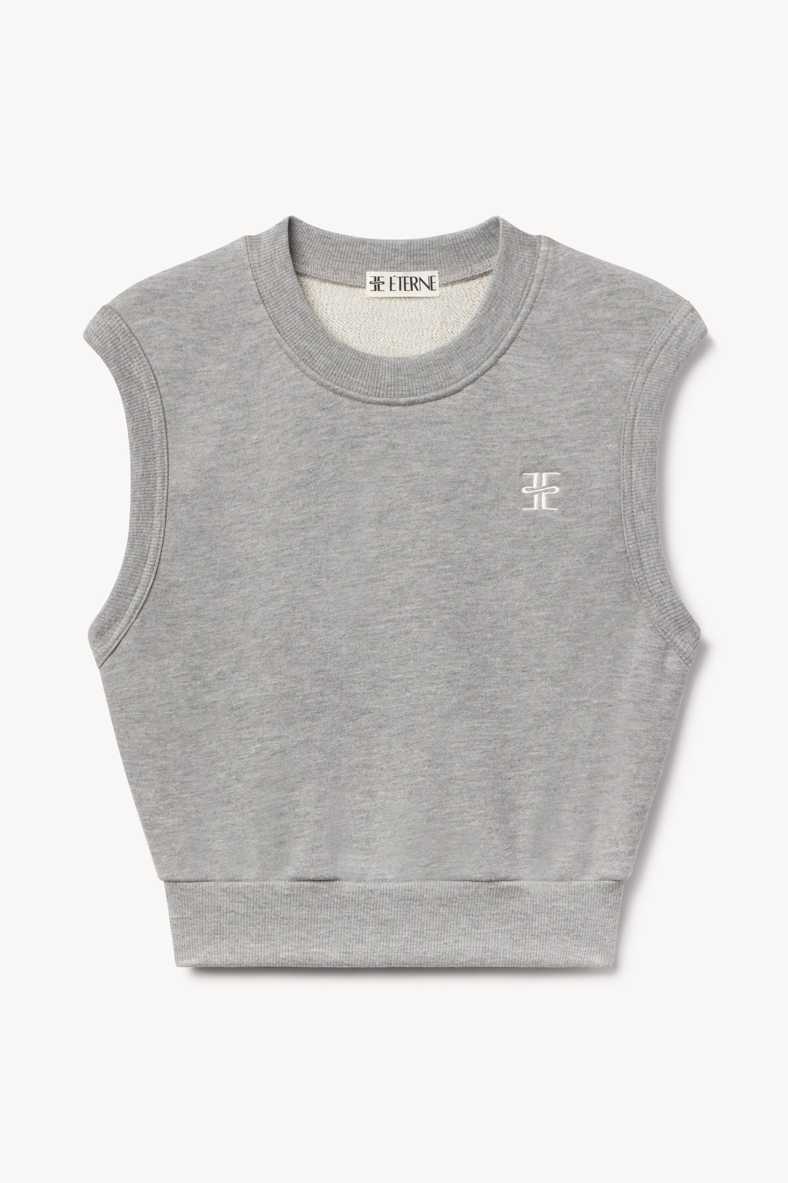 SLEEVELESS CREWNECK TOP - ÉTERNE