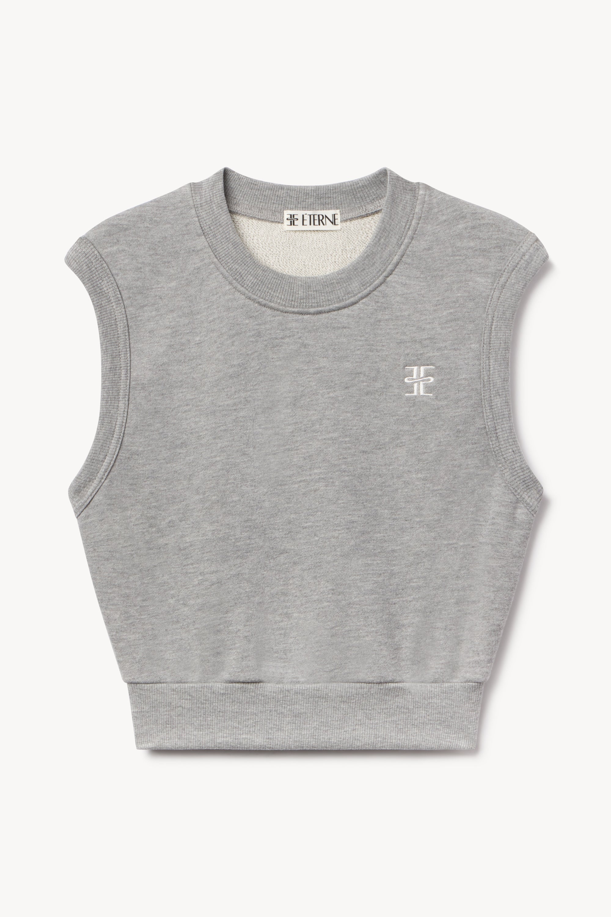 SLEEVELESS CREWNECK TOP - ÉTERNE