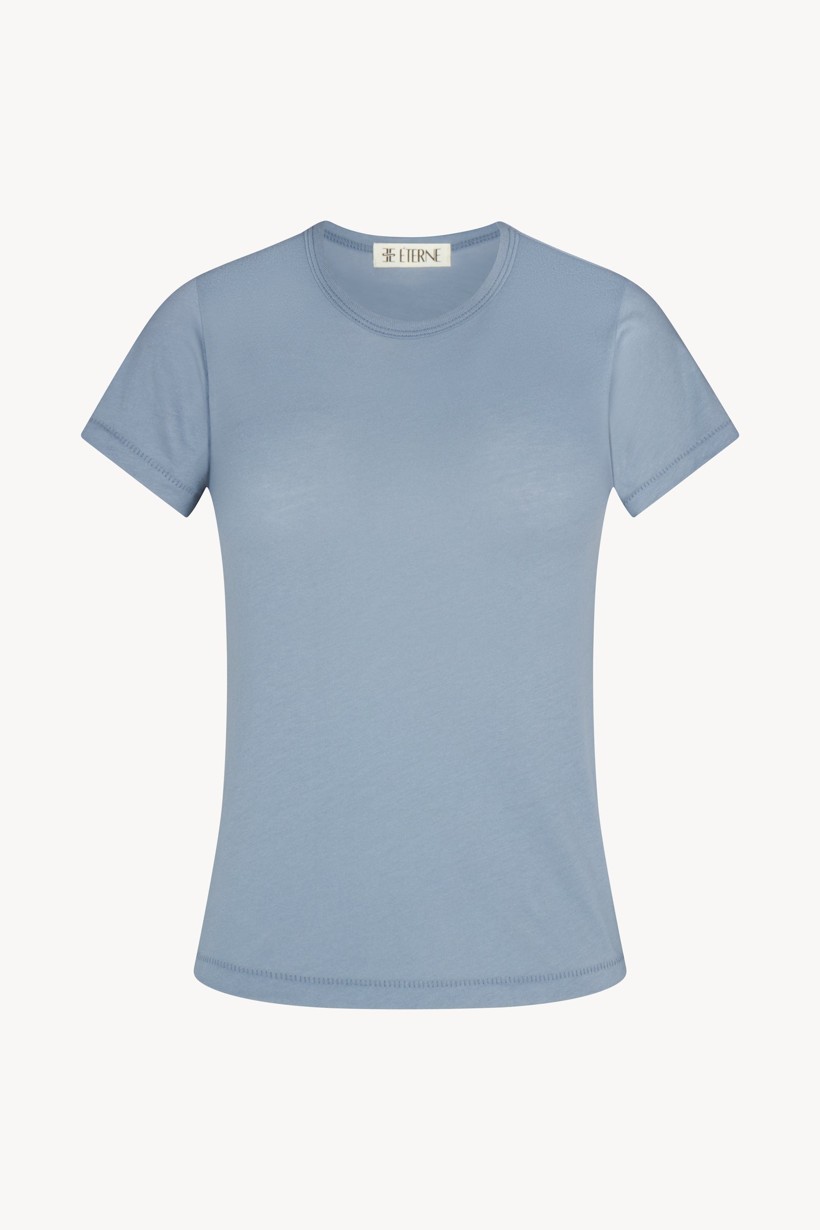 FITTED CREWNECK SHORT SLEEVE T-SHIRT - ÉTERNE