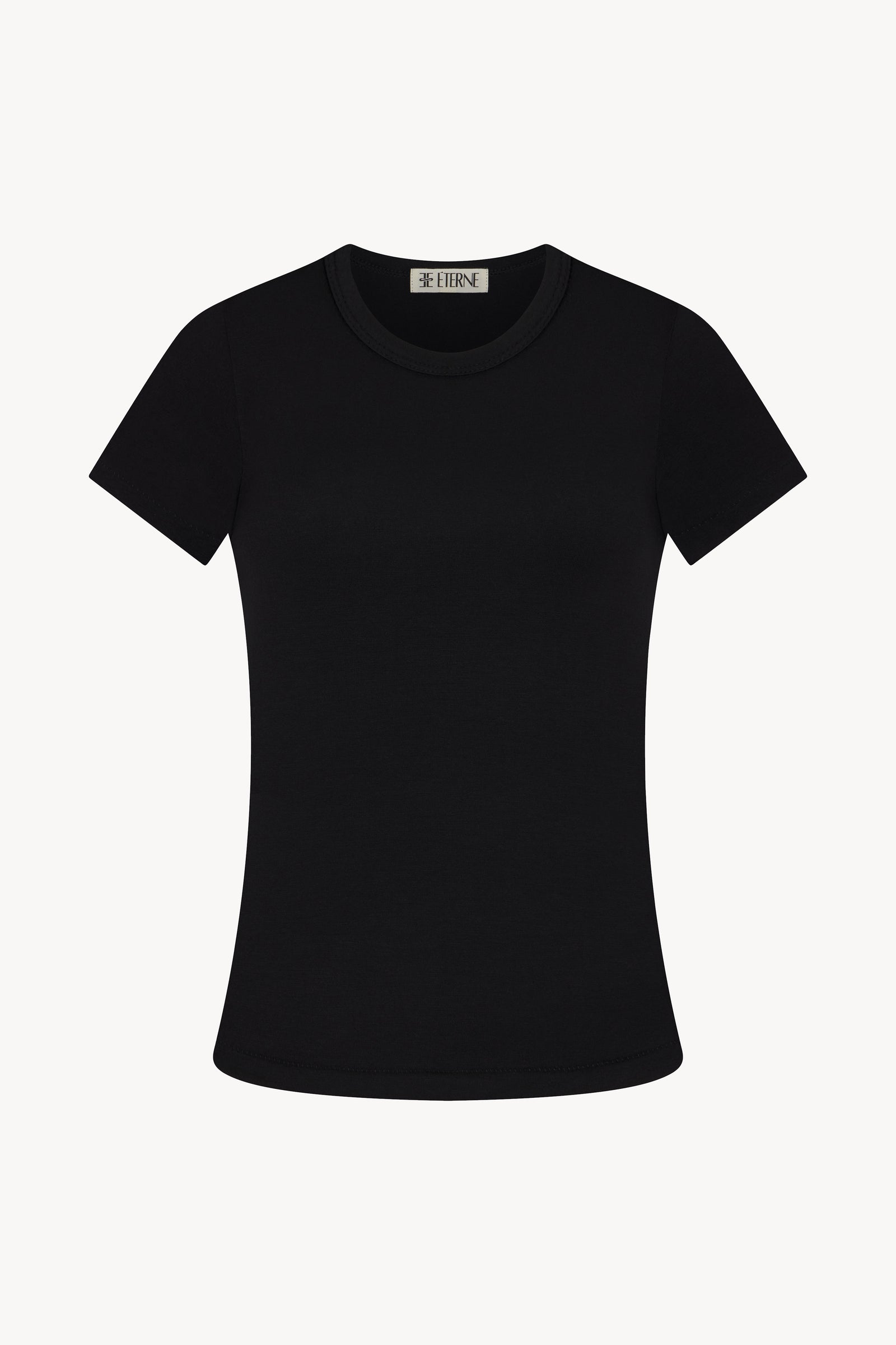 FITTED CREWNECK SHORT SLEEVE T-SHIRT - ÉTERNE