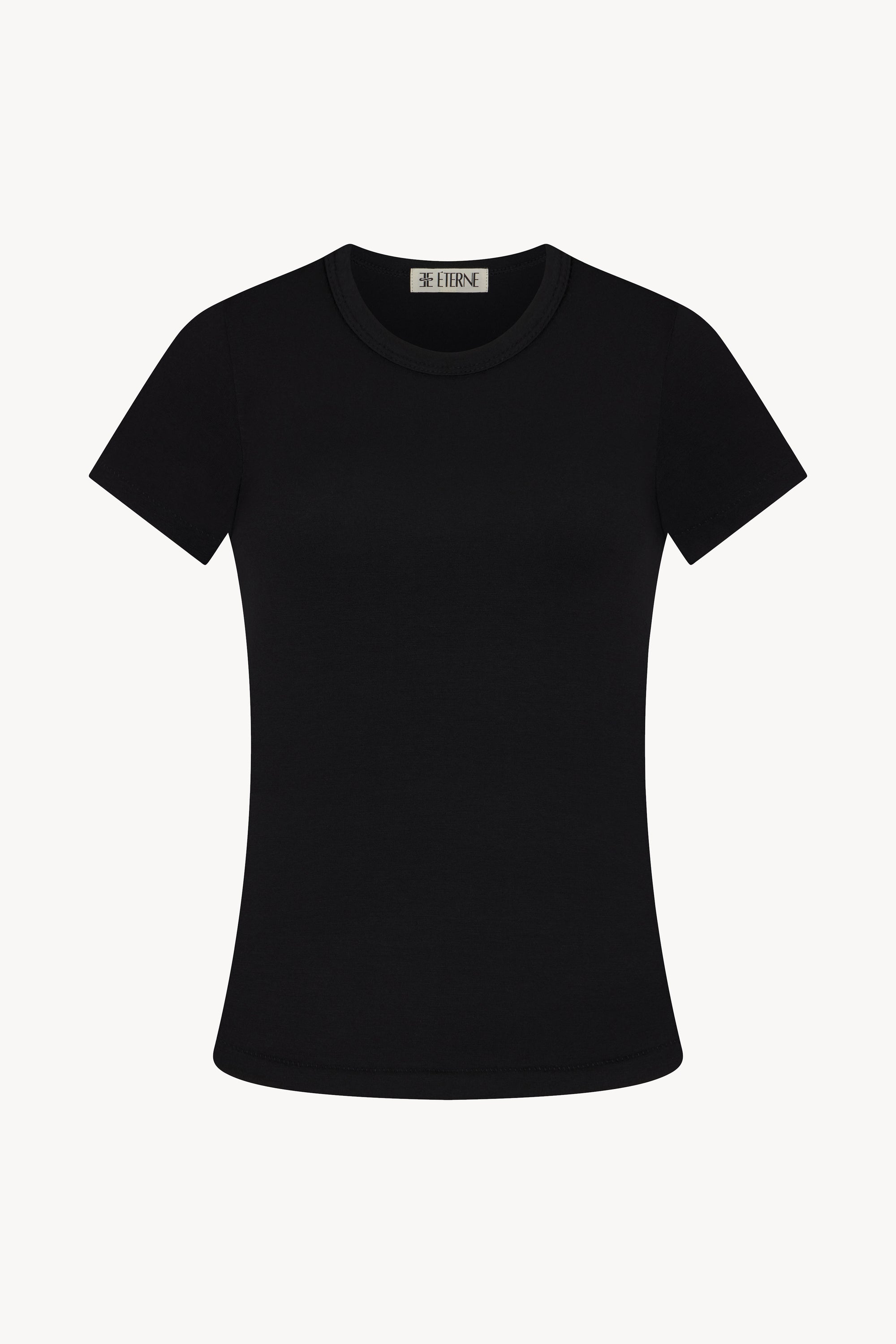 FITTED CREWNECK SHORT SLEEVE T-SHIRT - ÉTERNE