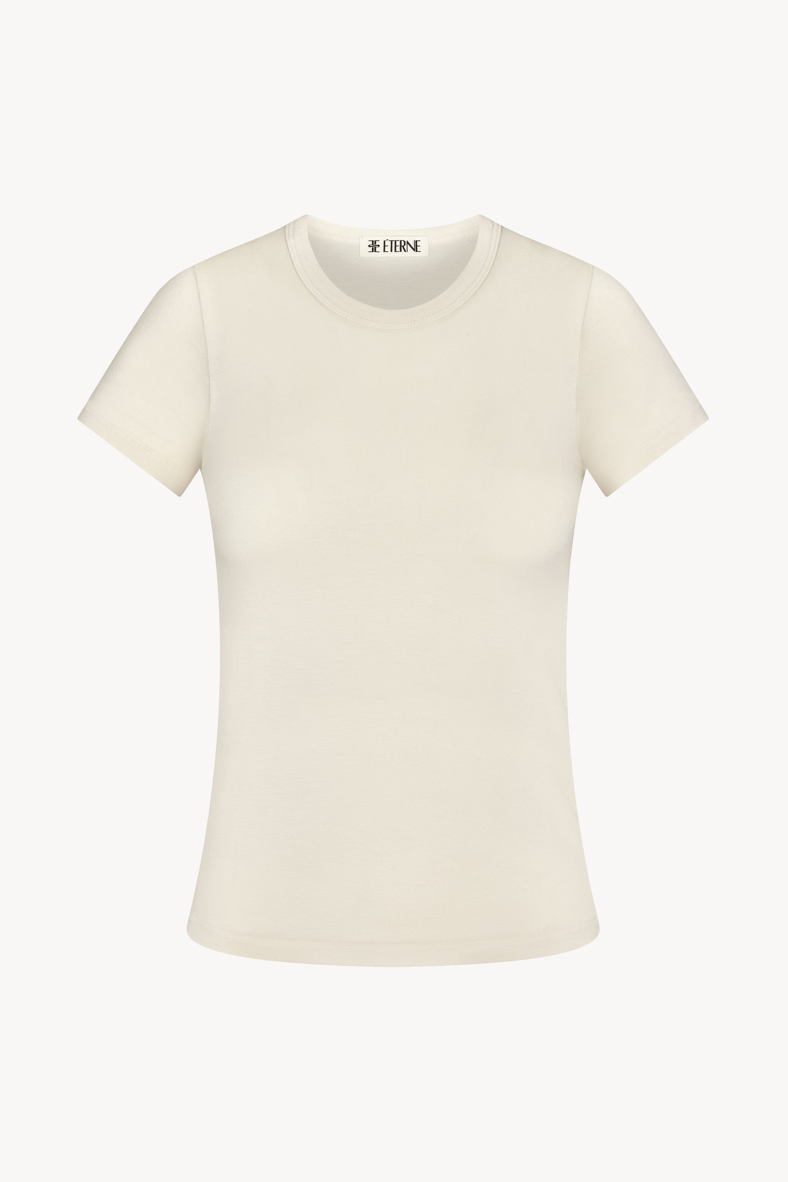 FITTED CREWNECK SHORT SLEEVE T-SHIRT - ÉTERNE