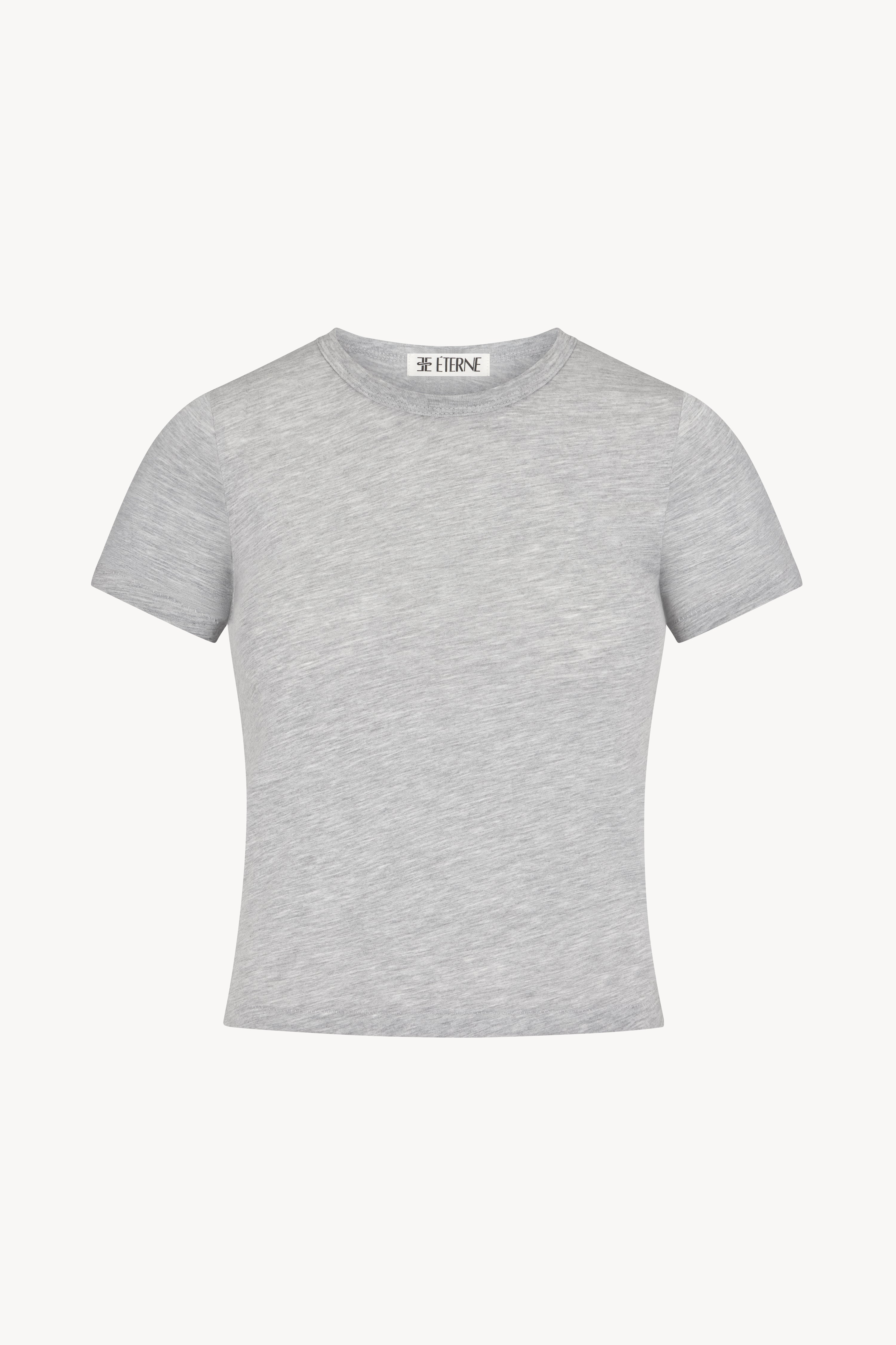 Short Sleeve Baby Tee Heather Grey