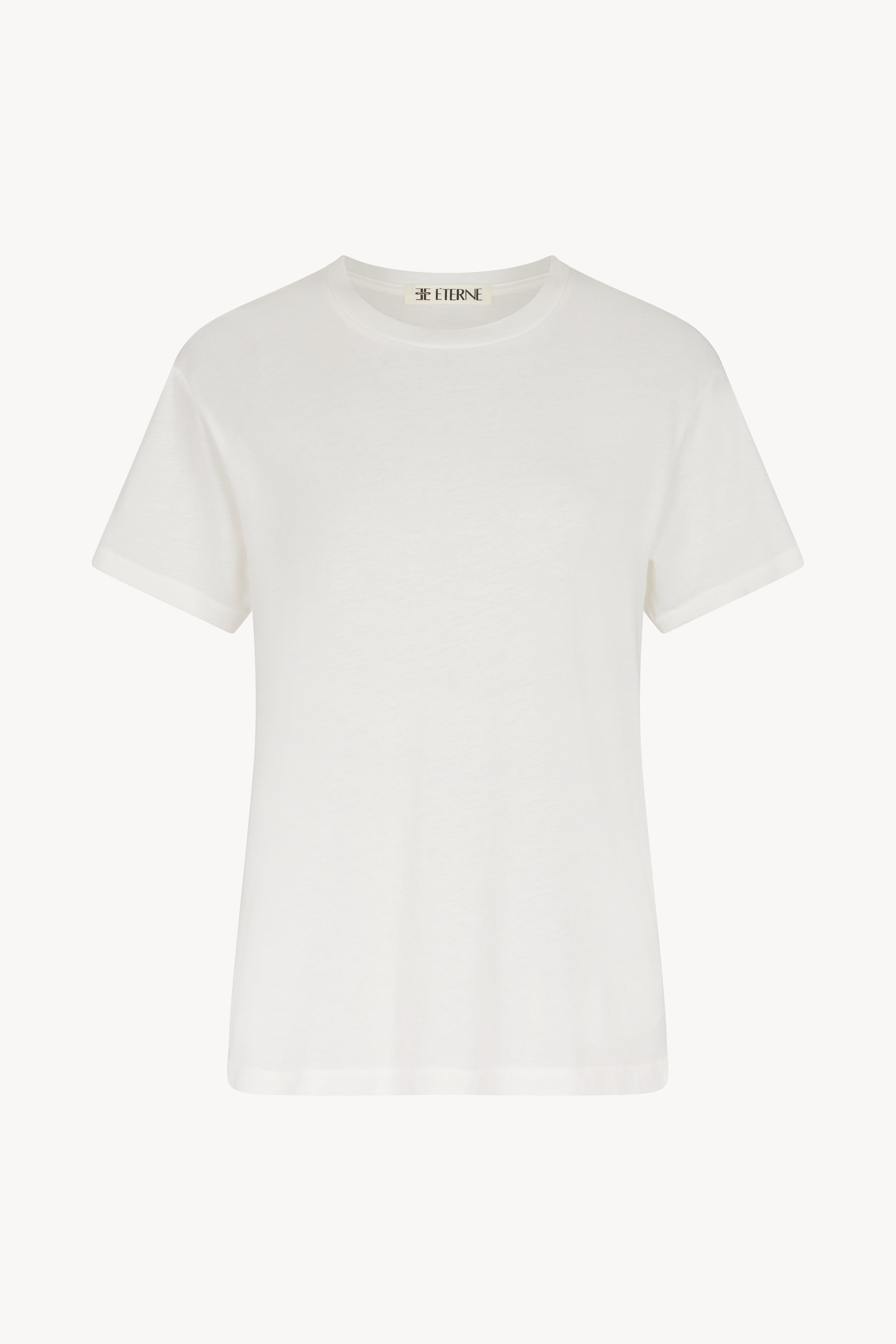 Short Sleeve Boyfriend T-Shirt Ivory