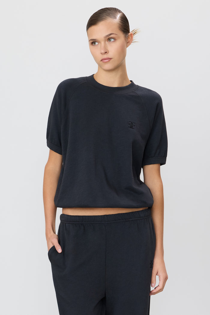 SHORT SLEEVE RAGLAN SWEATSHIRT