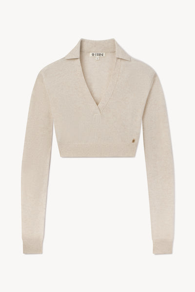 STEVIE CASHMERE SWEATER HEATHER OATMEAL