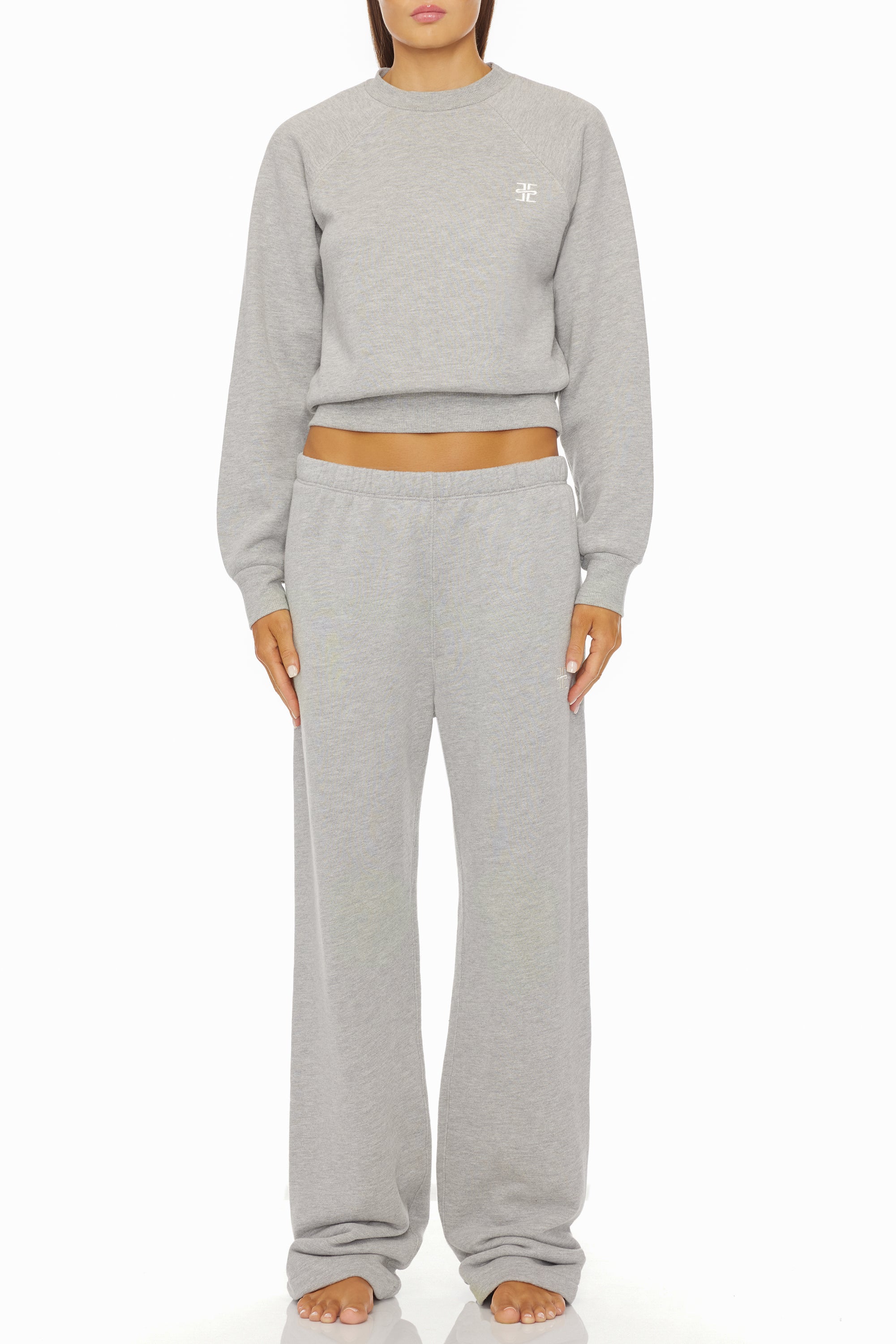 Straight Leg Sweatpant Heather Grey