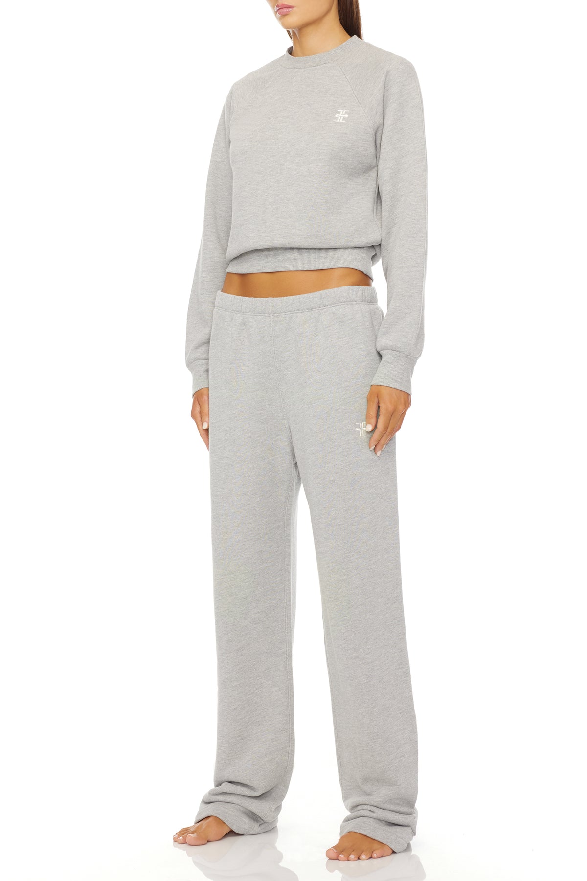 Straight Leg Sweatpant Heather Grey