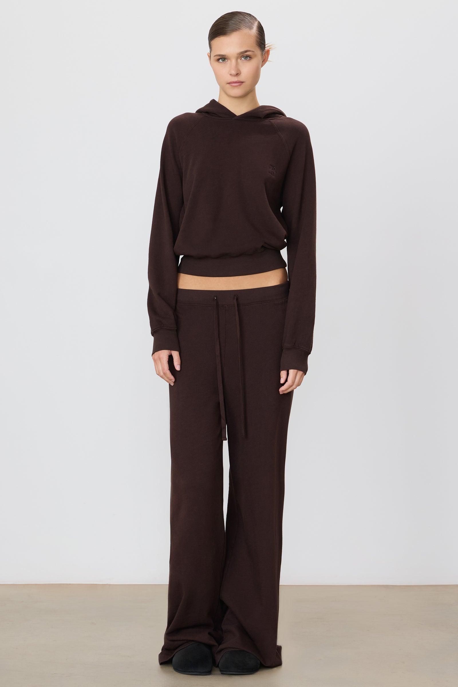ÉTERNE DRAWSTRING WIDE LEG SWEATPANT