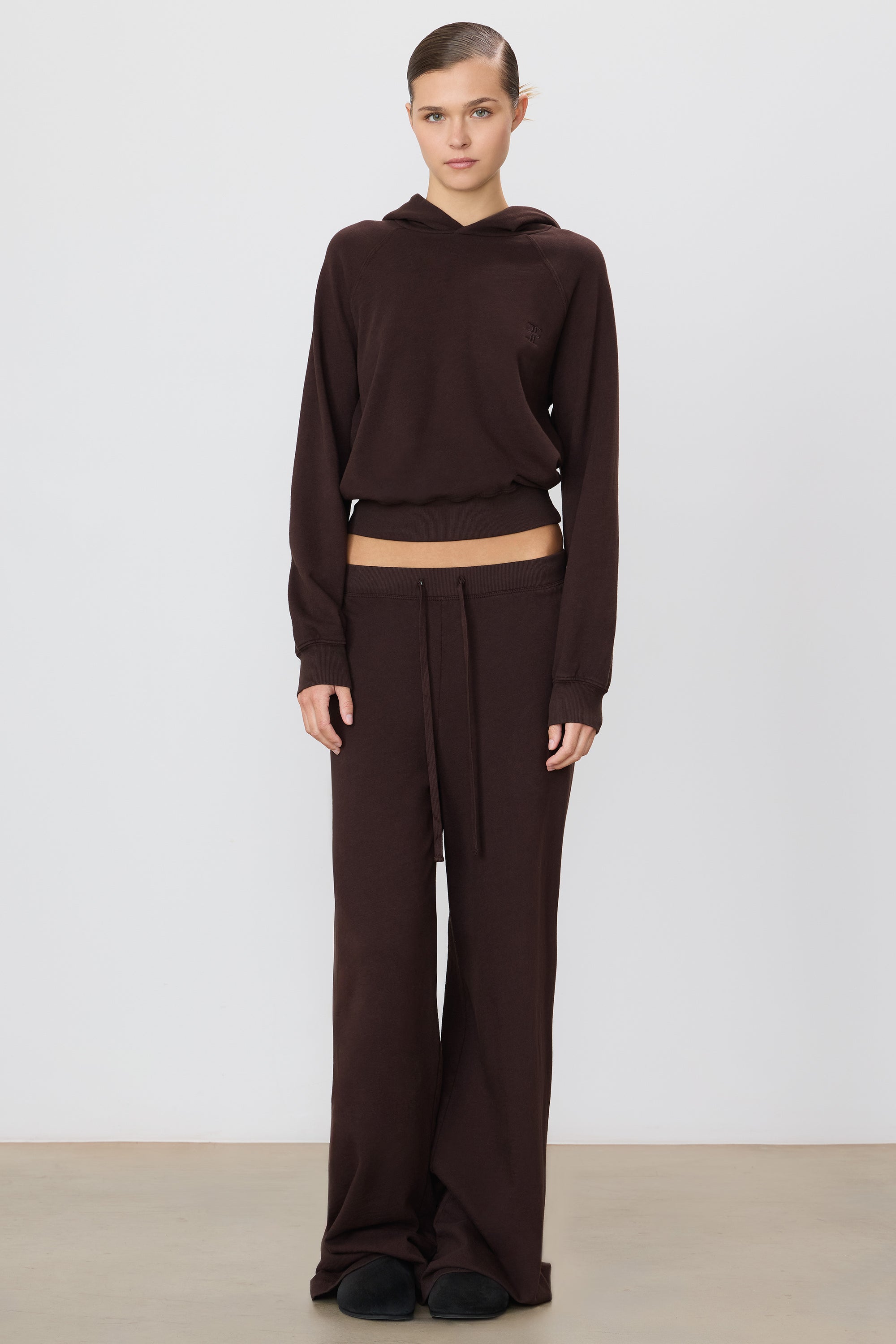 ÉTERNE DRAWSTRING WIDE LEG SWEATPANT