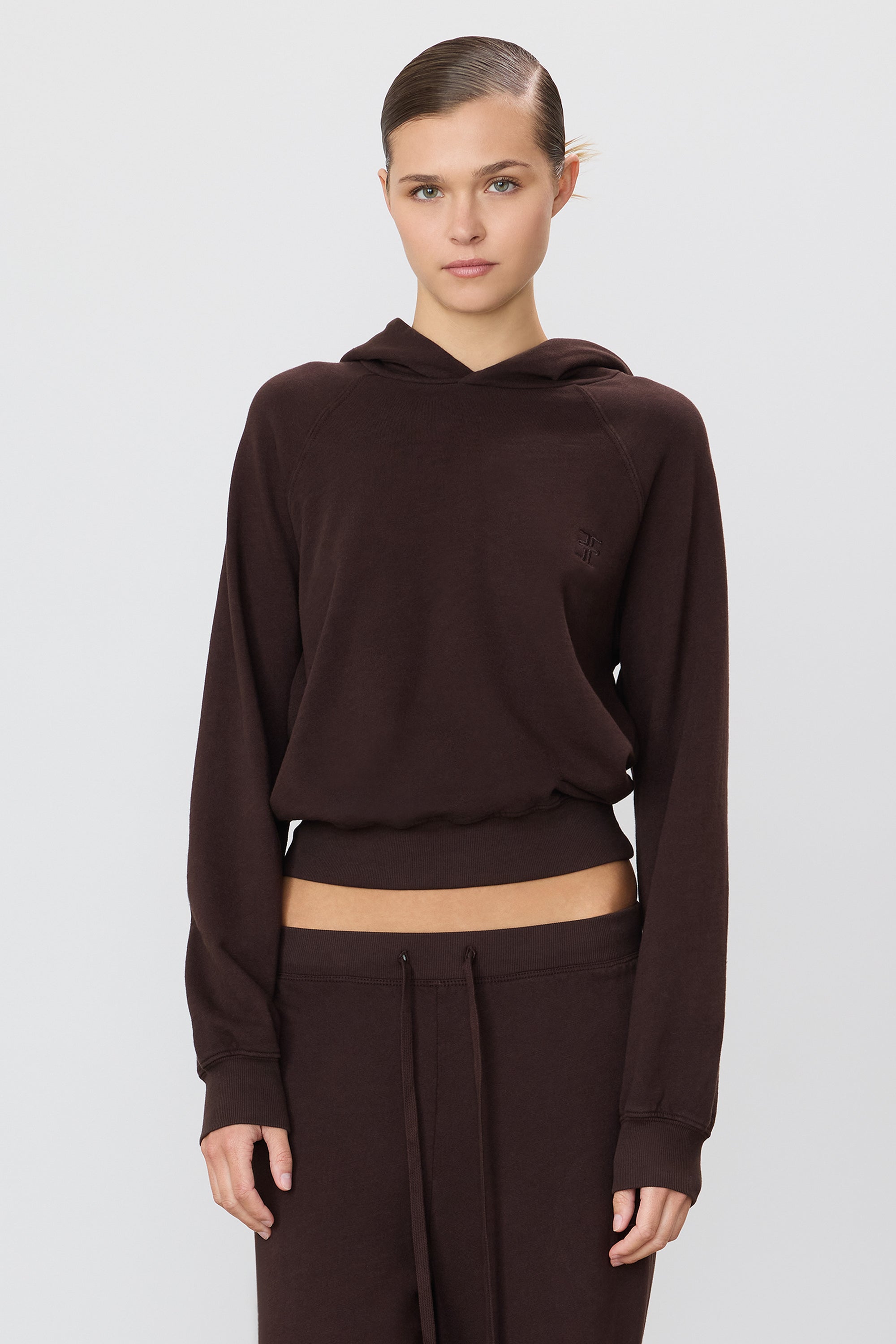 ÉTERNE SHRUNKEN HOODIE SWEATSHIRT