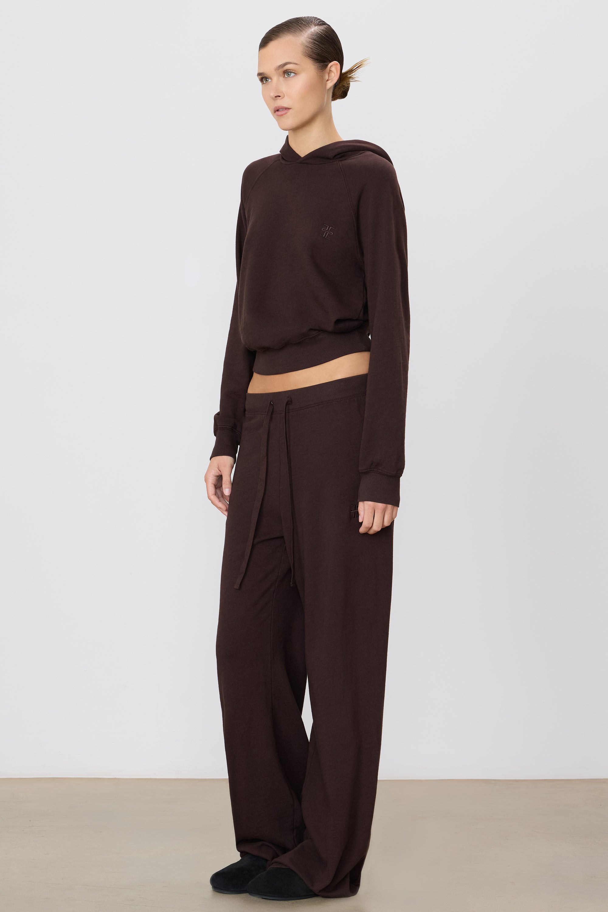 ÉTERNE DRAWSTRING WIDE LEG SWEATPANT