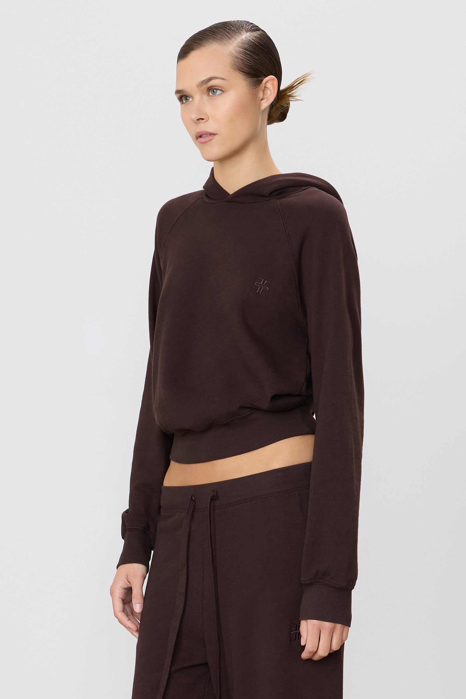 ÉTERNE SHRUNKEN HOODIE SWEATSHIRT