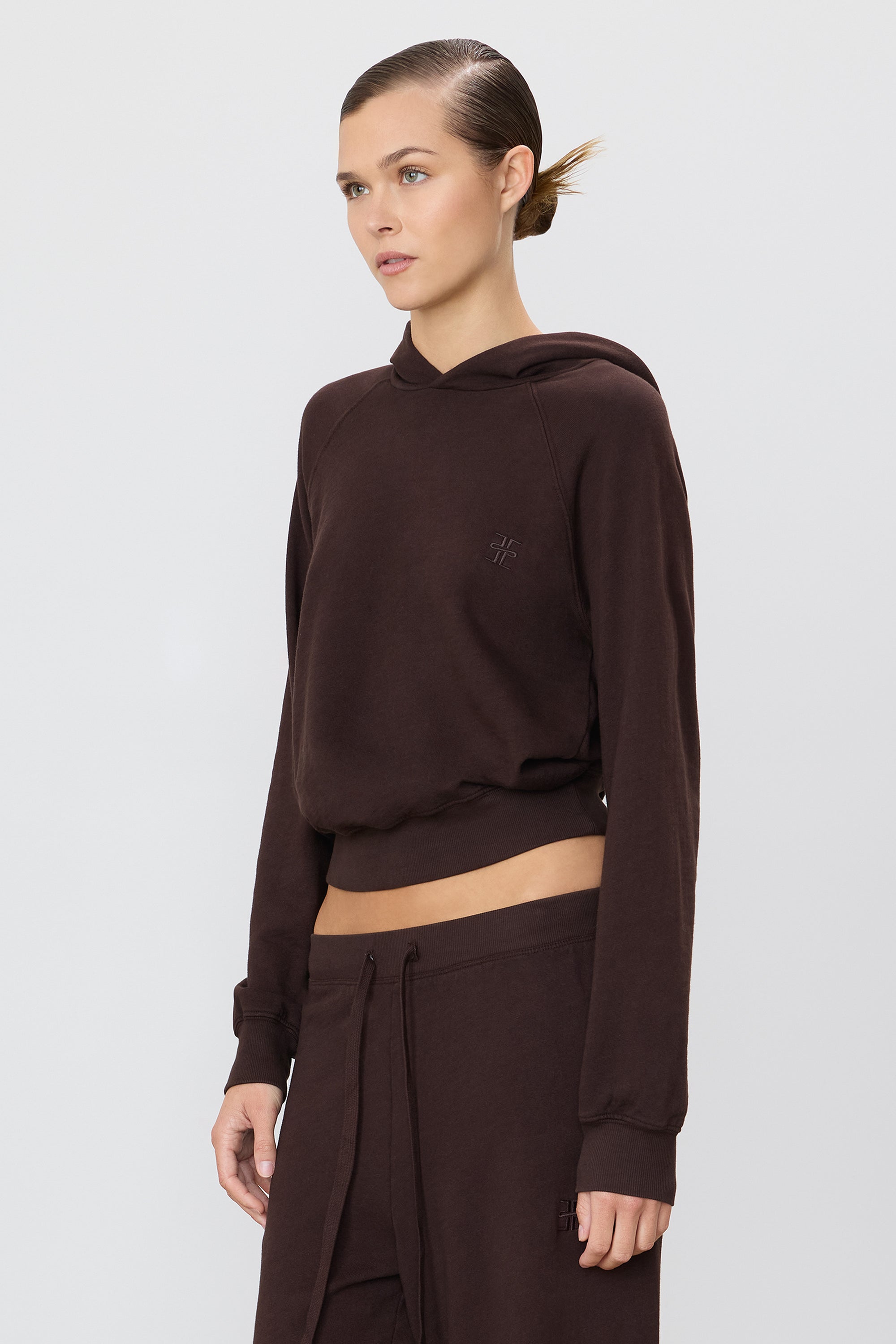 ÉTERNE SHRUNKEN HOODIE SWEATSHIRT