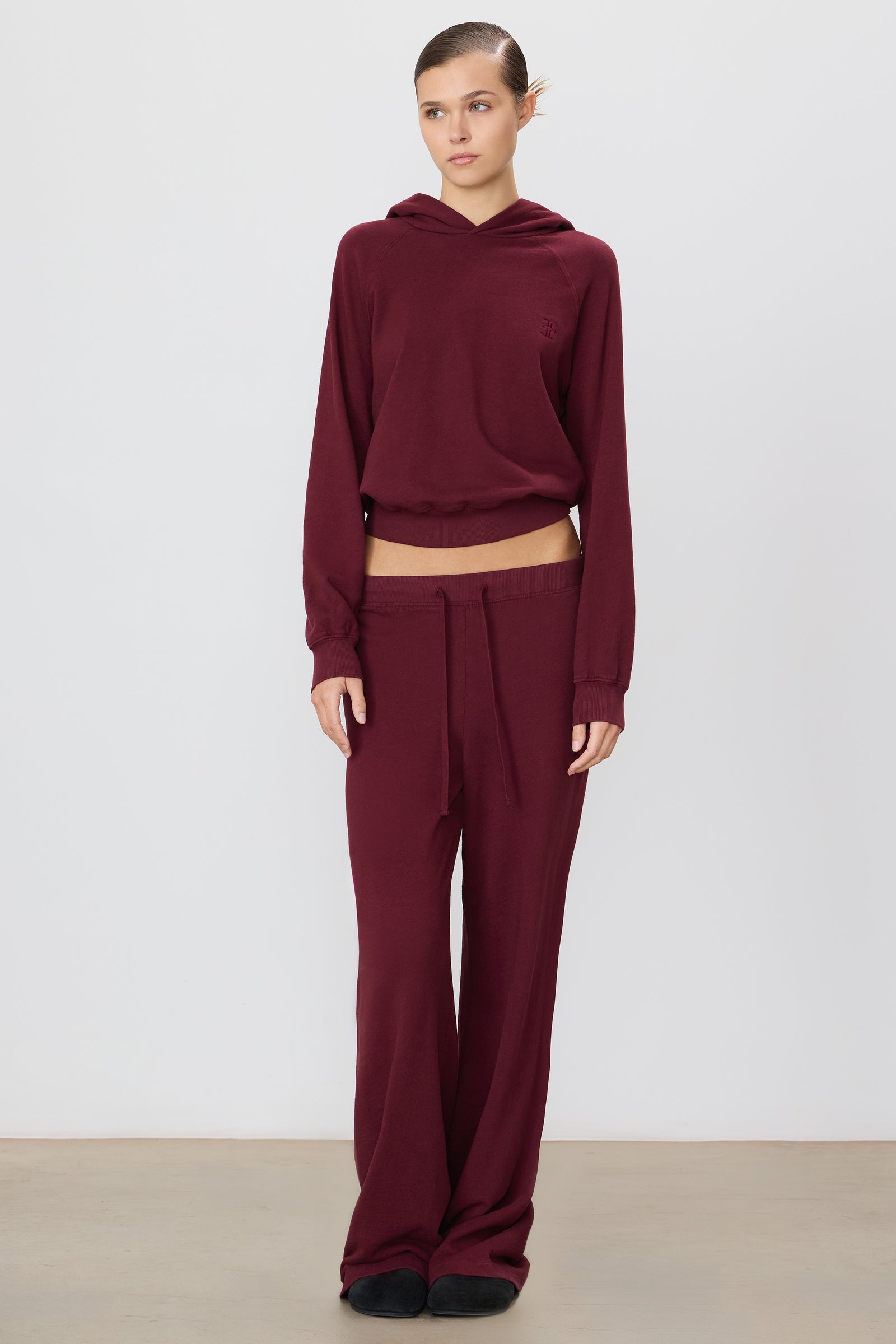 ÉTERNE DRAWSTRING WIDE LEG SWEATPANT