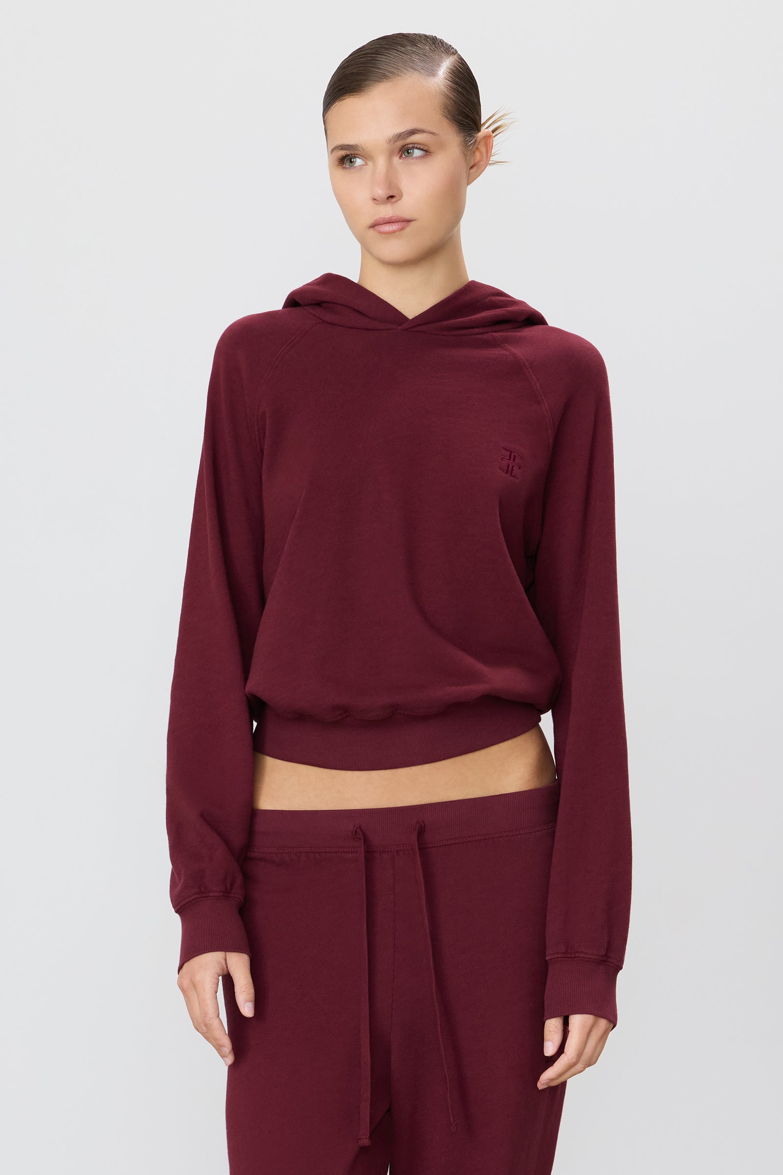 ÉTERNE SHRUNKEN HOODIE SWEATSHIRT