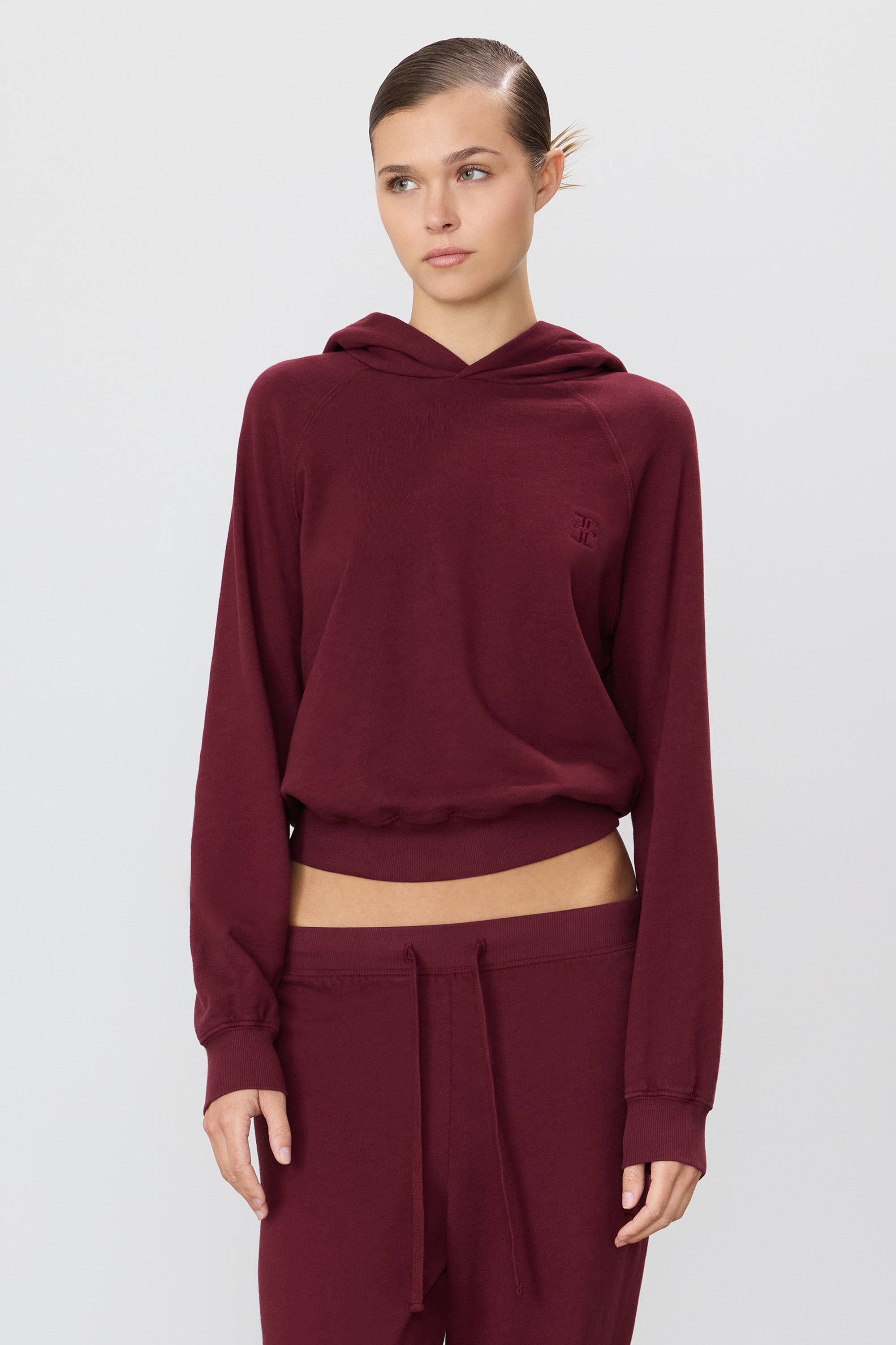 ÉTERNE SHRUNKEN HOODIE SWEATSHIRT