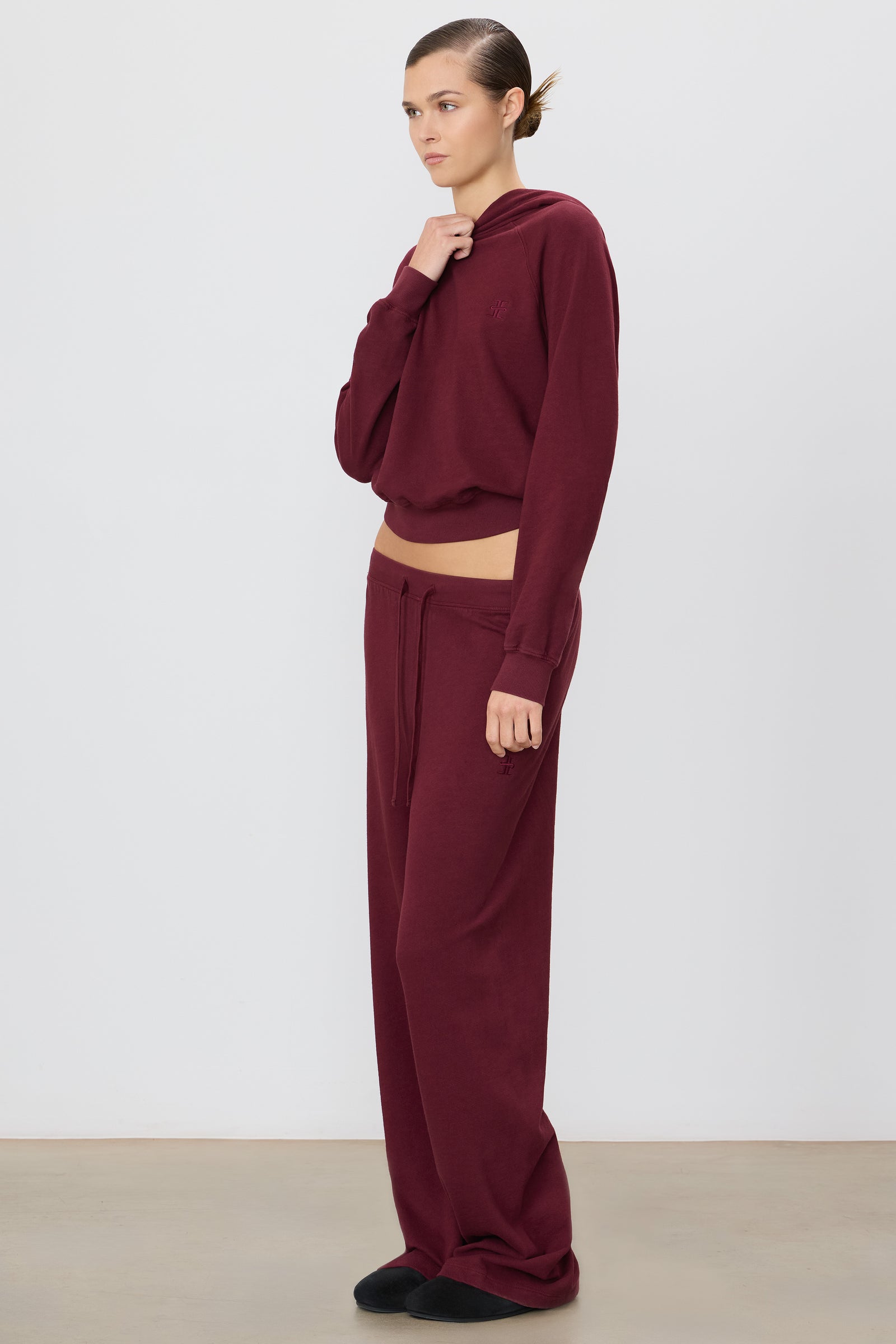ÉTERNE DRAWSTRING WIDE LEG SWEATPANT