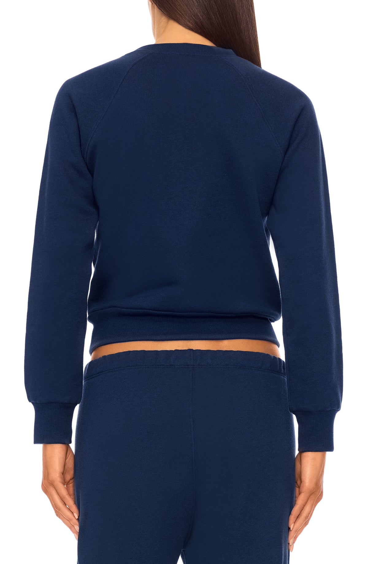 Shrunken Raglan Sweatshirt Navy