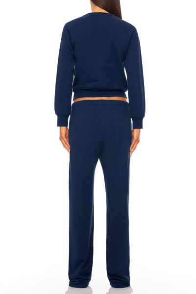 Straight Leg Sweatpant Navy