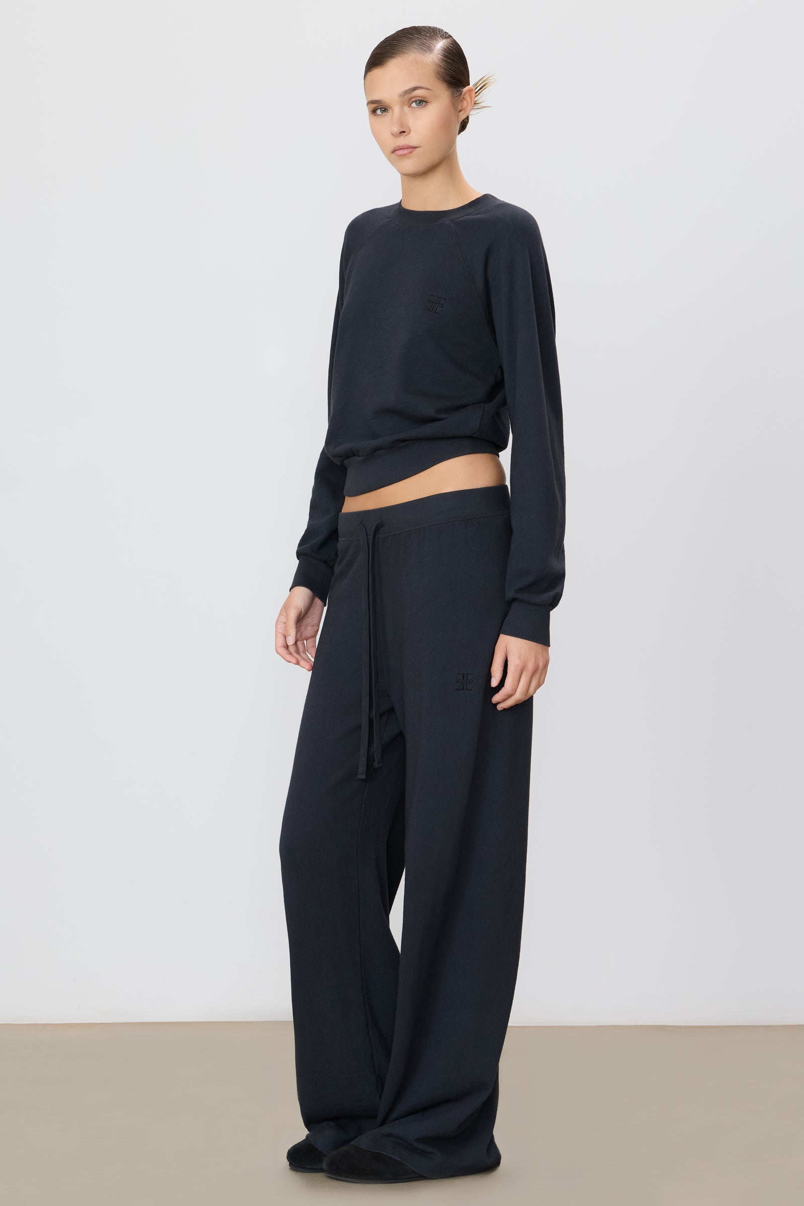 ÉTERNE DRAWSTRING WIDE LEG SWEATPANT