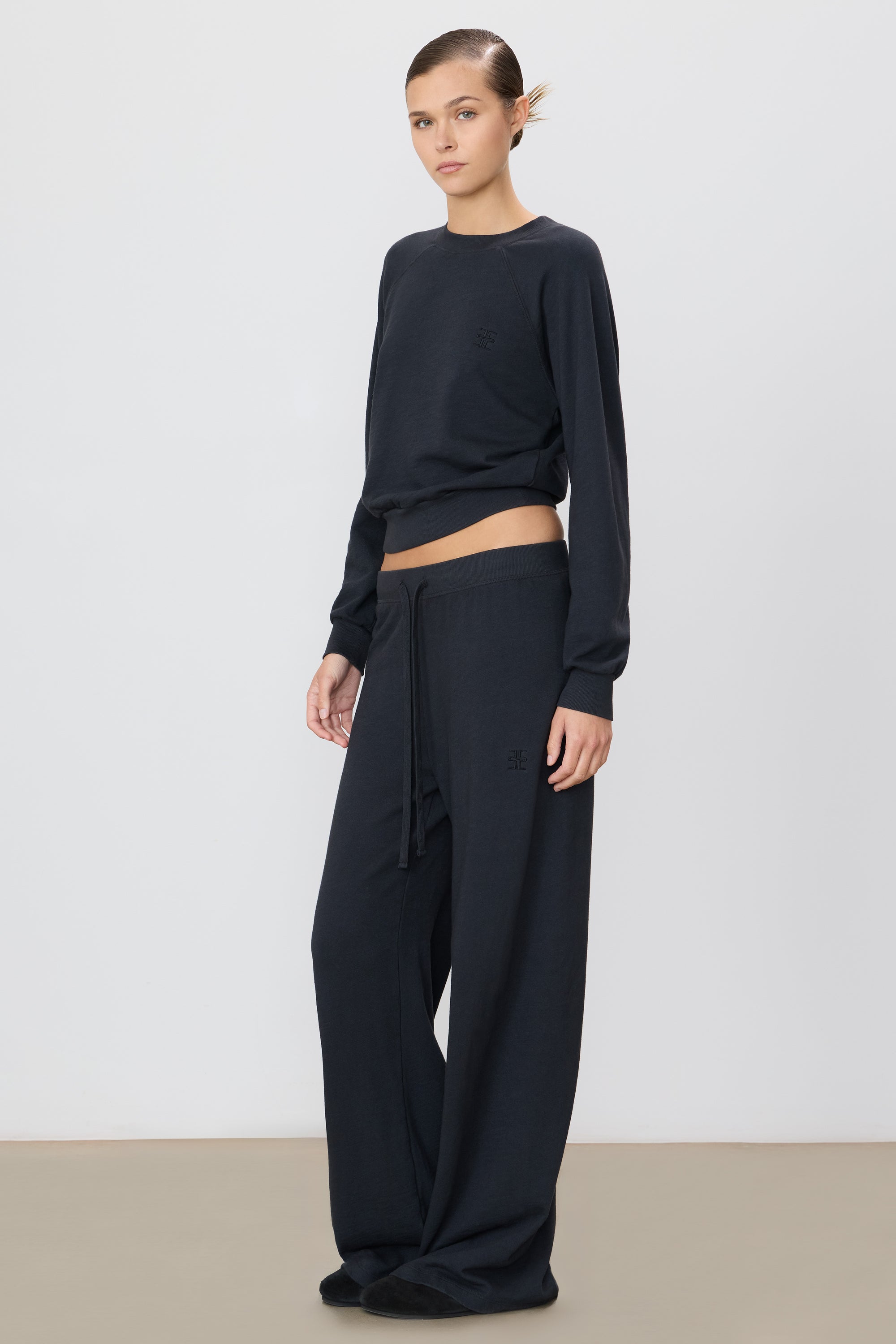 ÉTERNE DRAWSTRING WIDE LEG SWEATPANT