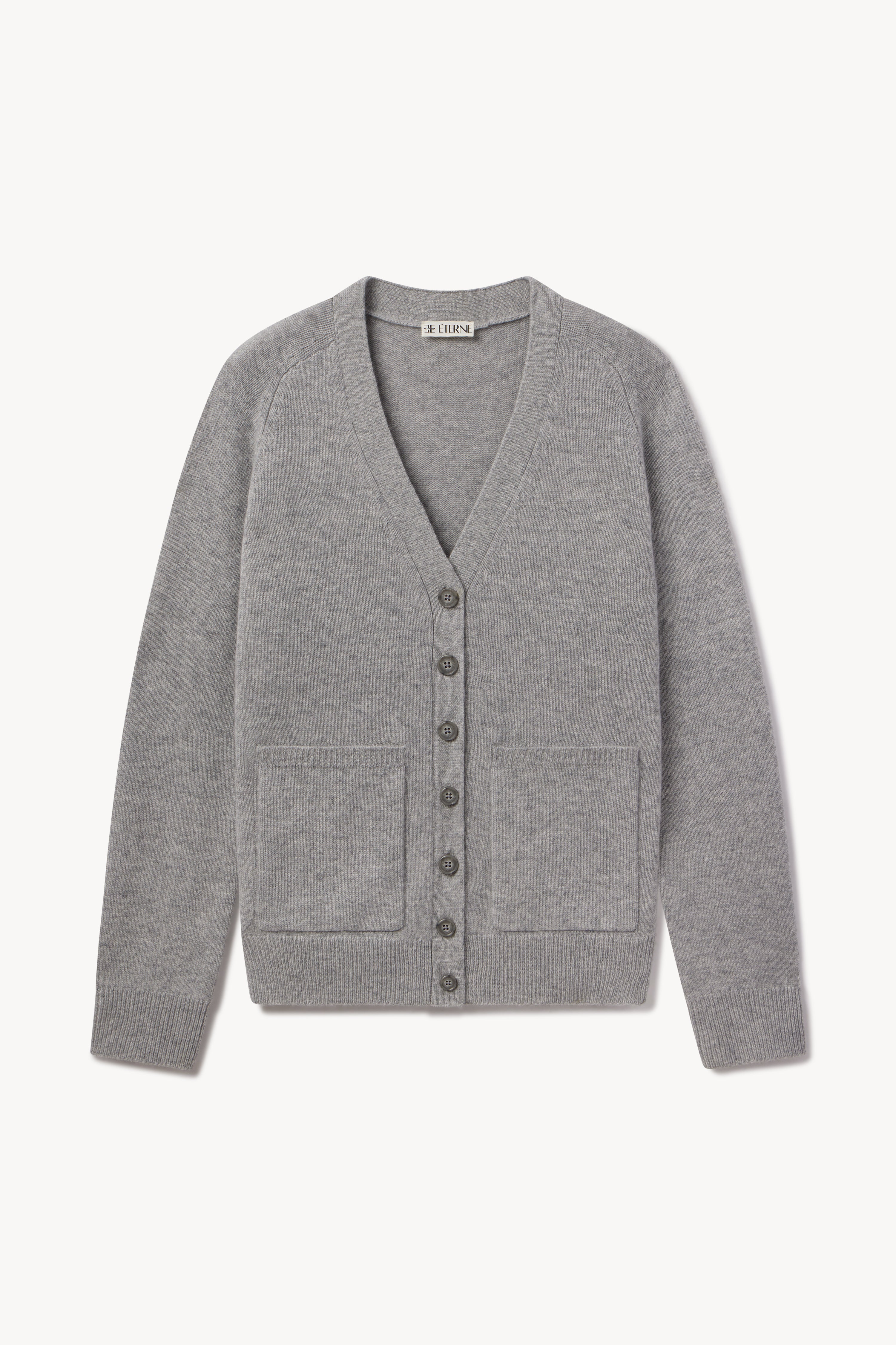 Theodore Cardigan | Heavyweight Cashmere | Heather Grey
