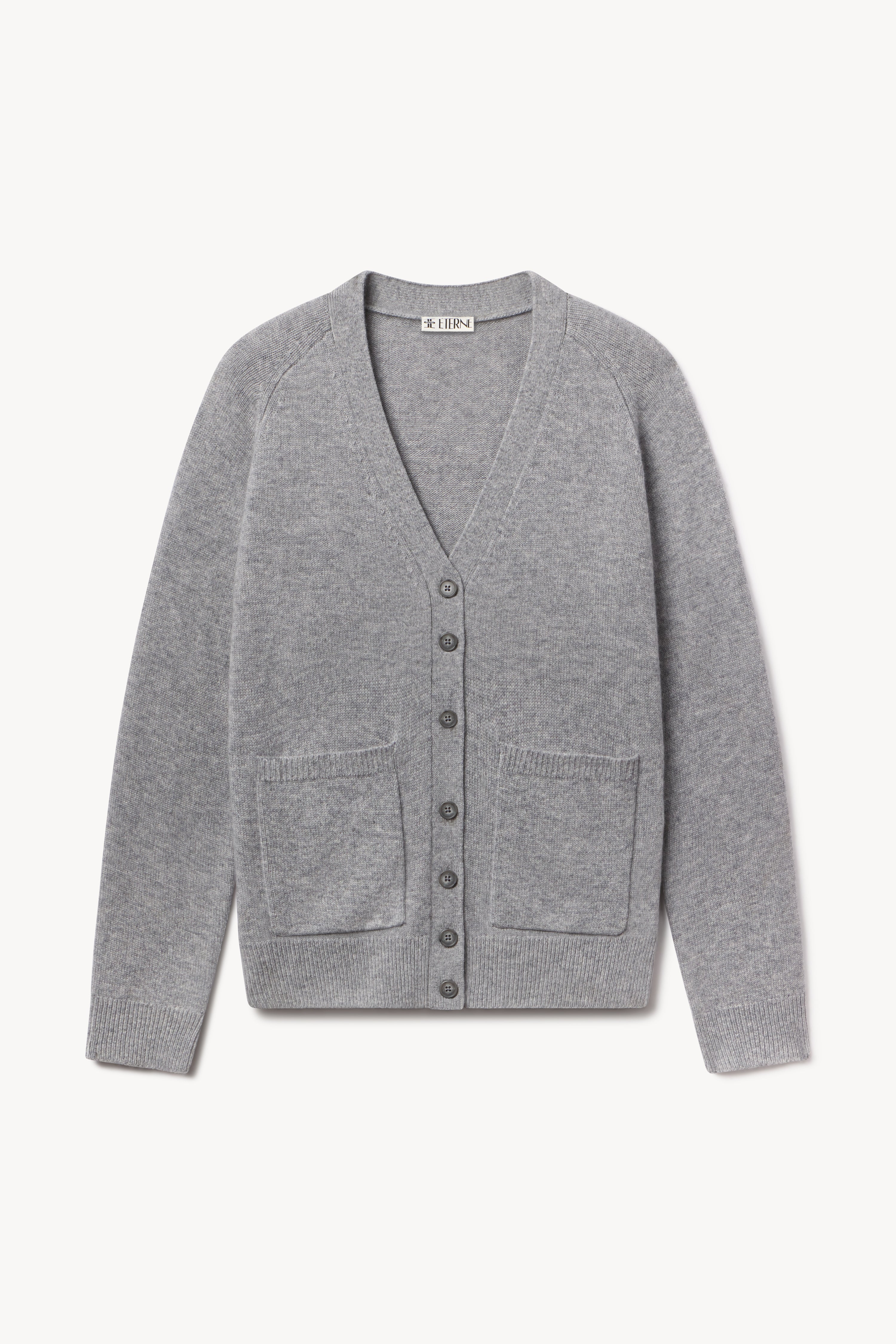 Theodore Cardigan | Heavyweight Cashmere | Heather Grey