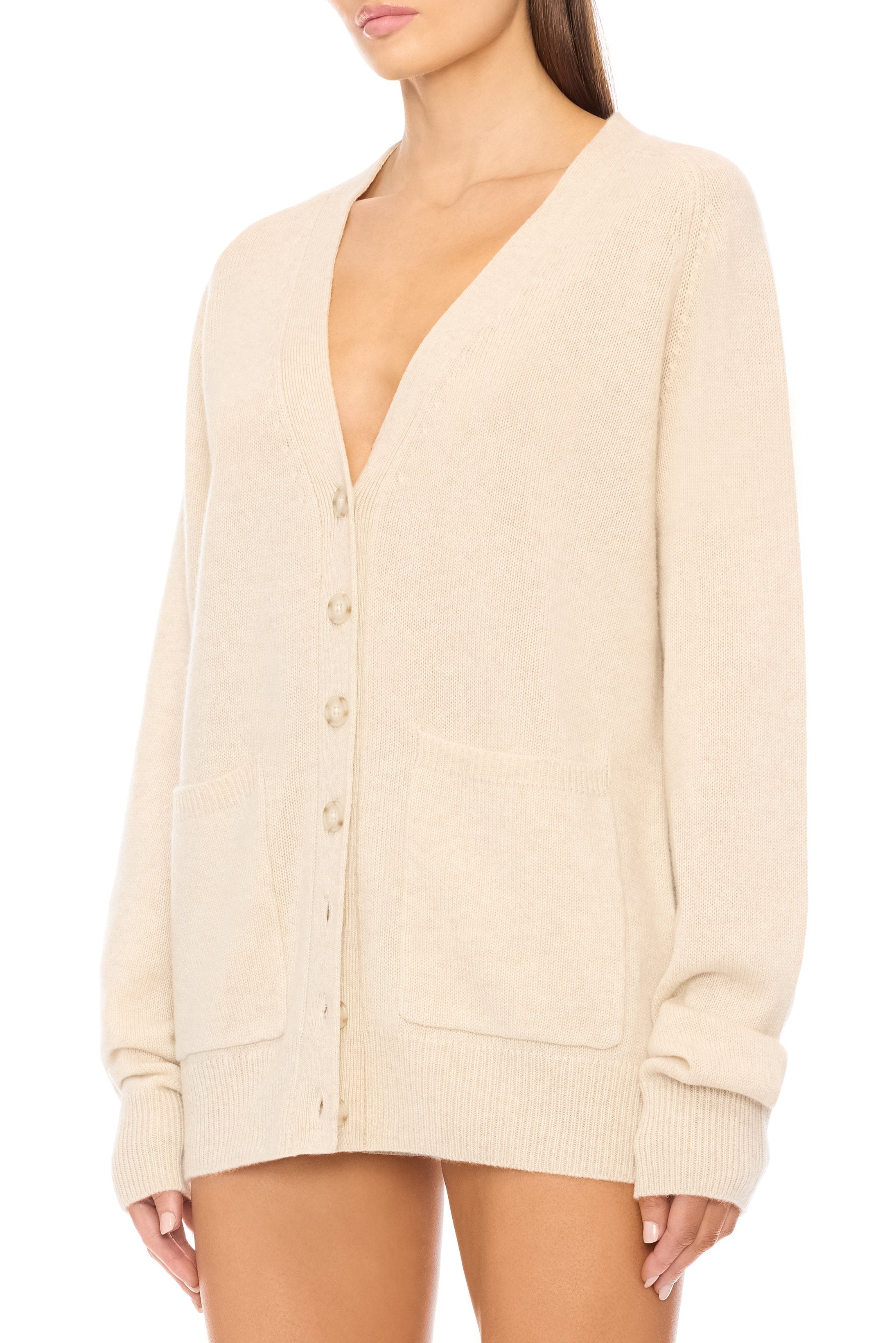 THEODORE CARDIGAN HEATHER OATMEAL