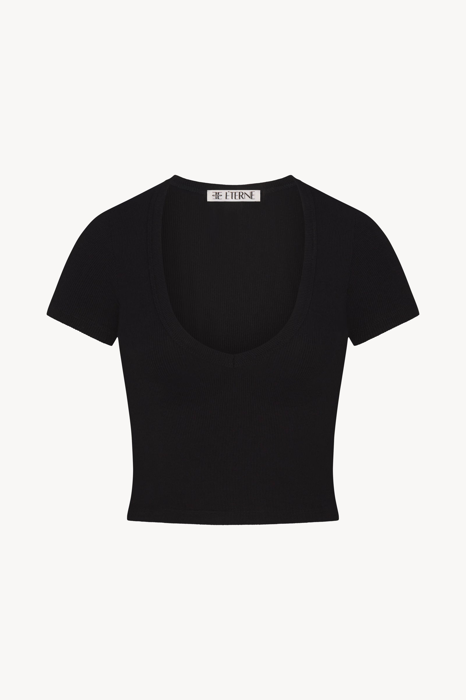 SHORT SLEEVE V-NECK BABY TEE - ÉTERNE