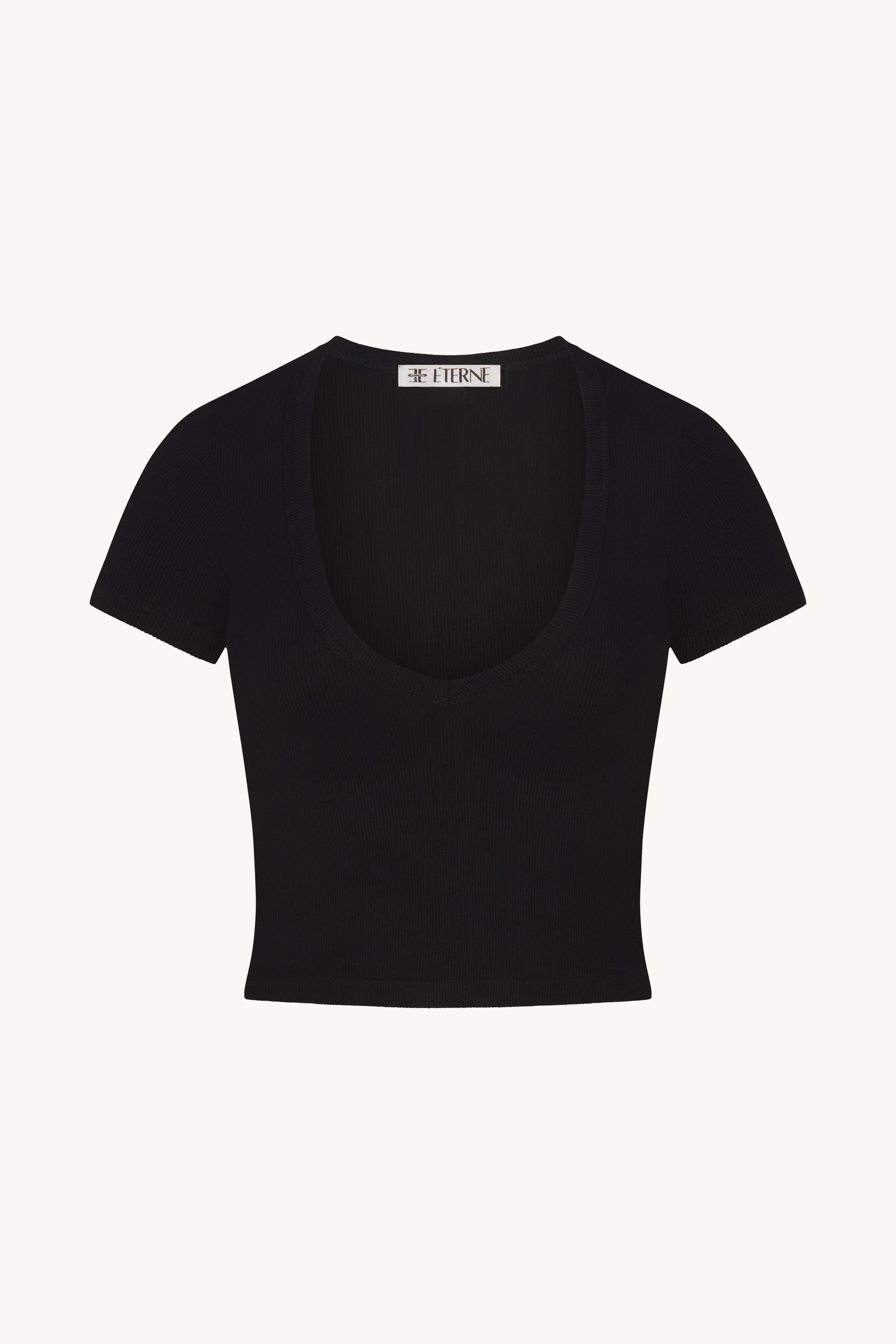 SHORT SLEEVE V-NECK BABY TEE - ÉTERNE