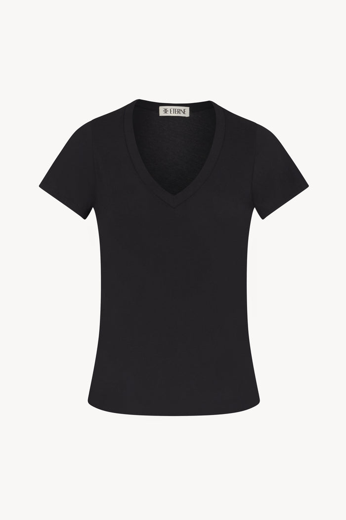 V-Neck T-Shirt Black