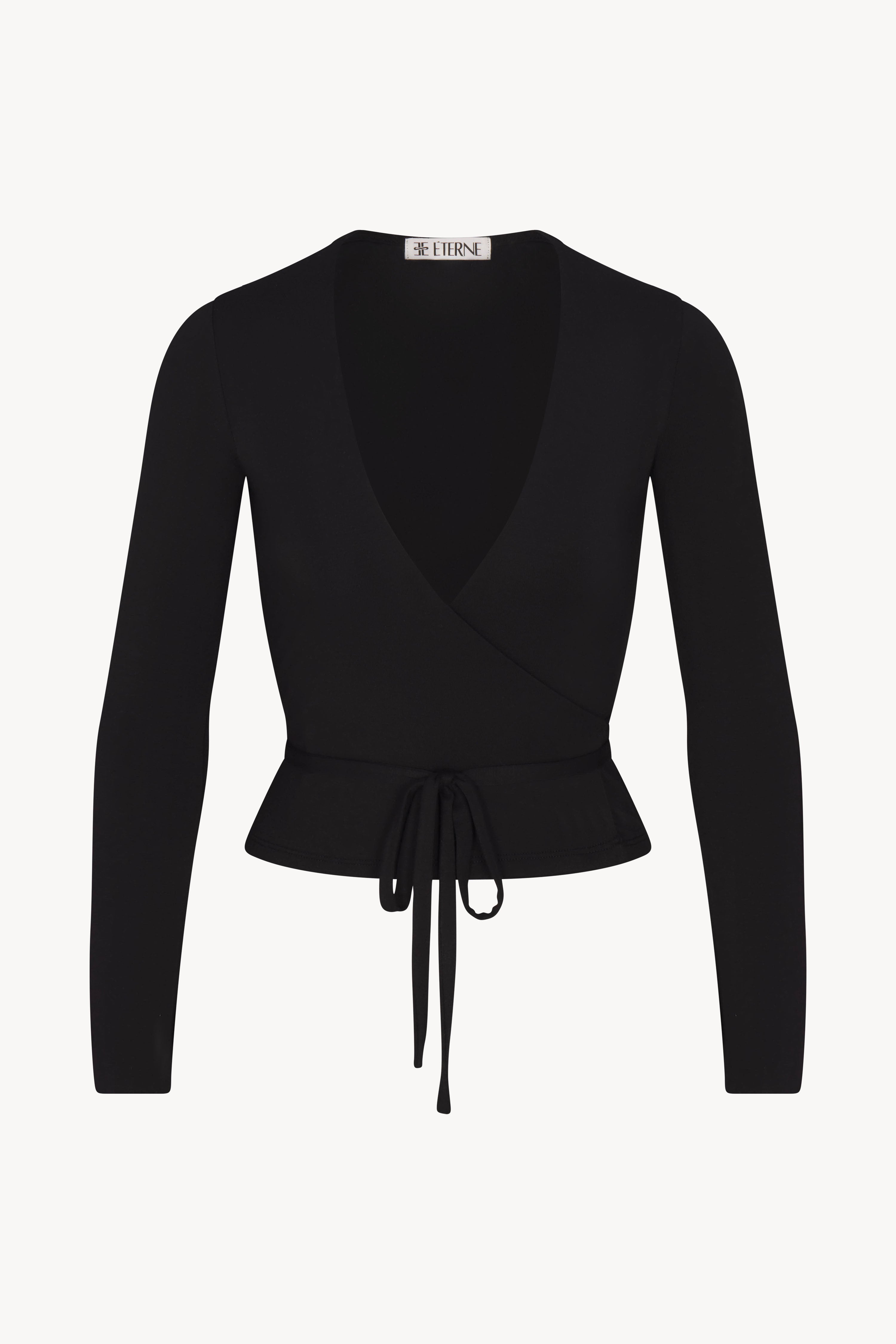 Wrap Top | Soft Jersey | Black