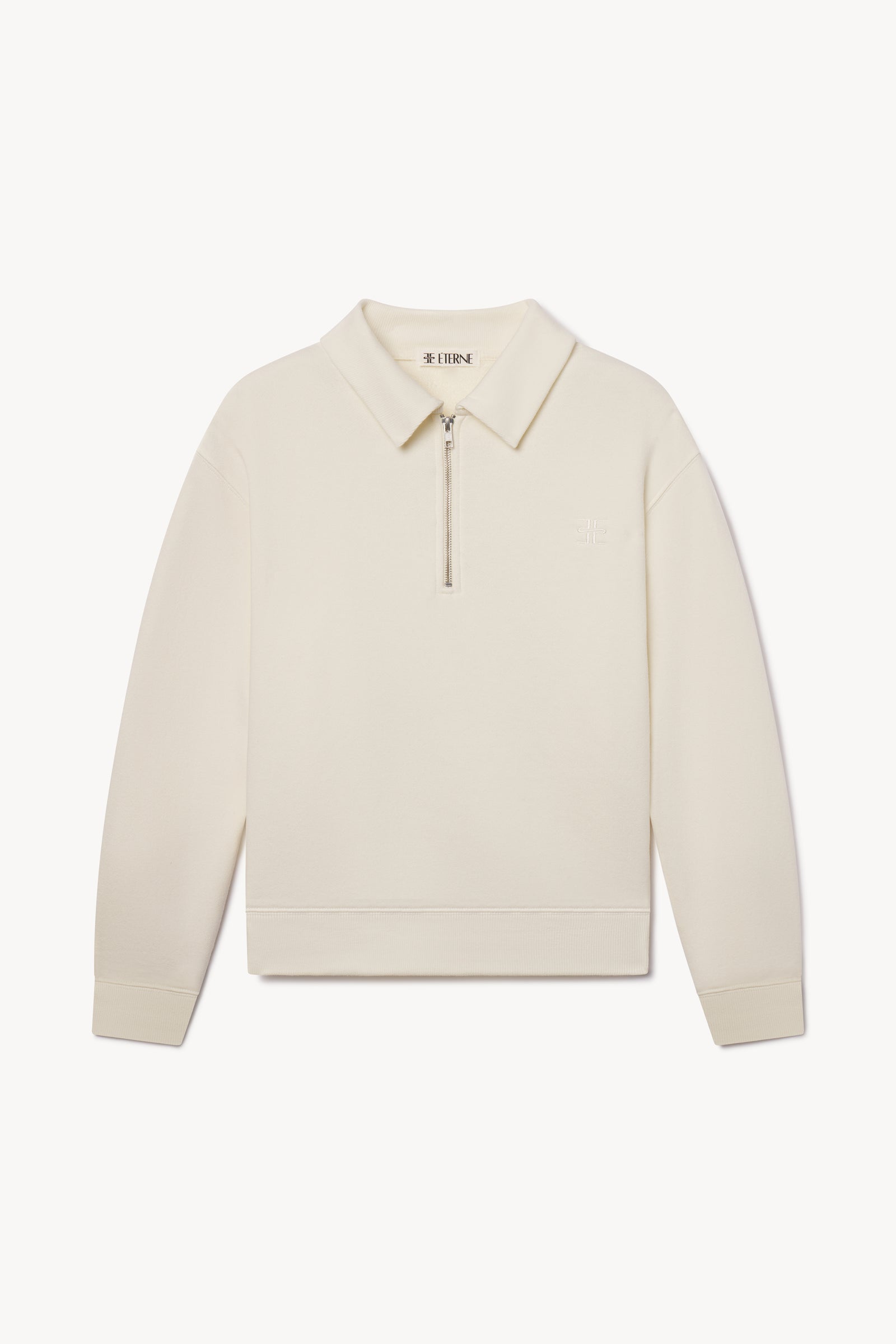 ZIP-UP POLO SWEATSHIRT
