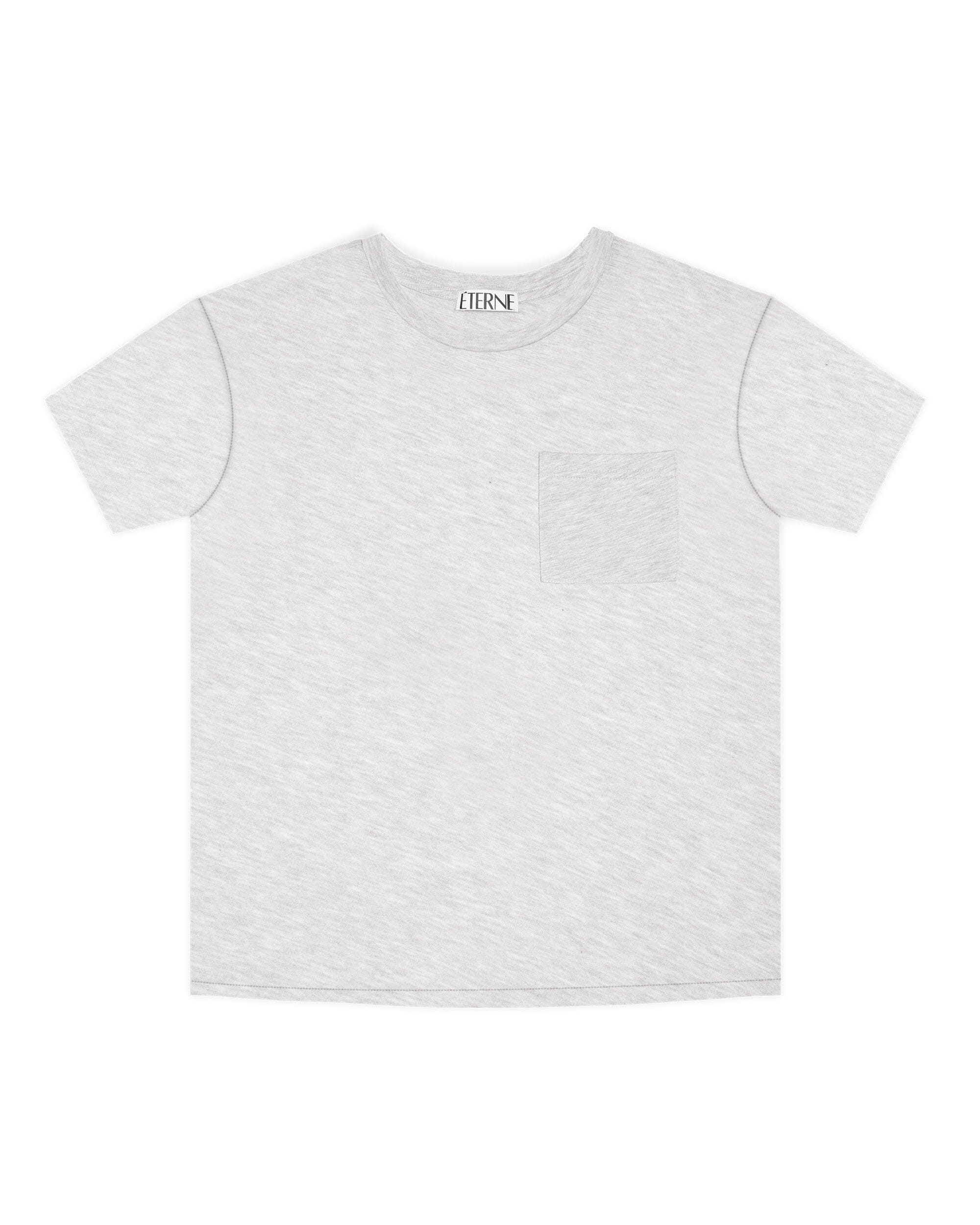 Boyfriend Pocket T-Shirt Heather Grey