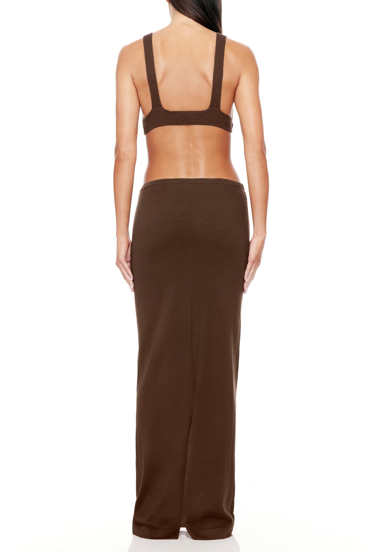 Emma Cashmere Skirt Chocolate SKIRT ÉTERNE 